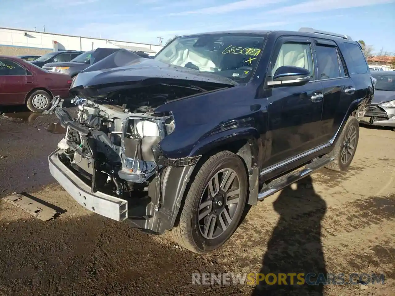 2 Photograph of a damaged car JTEBU5JR5L5816437 TOYOTA 4RUNNER 2020