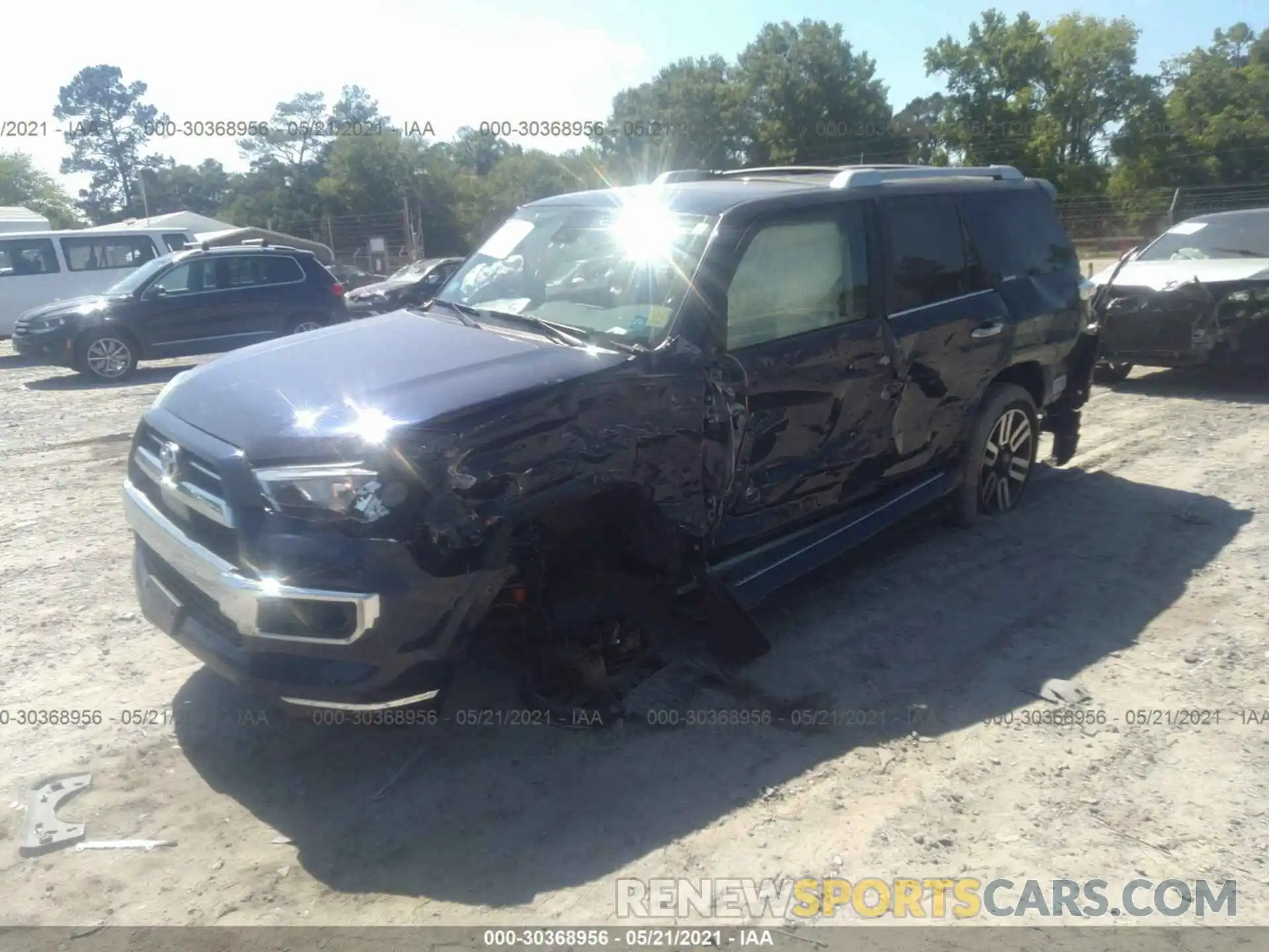 2 Photograph of a damaged car JTEBU5JR5L5816566 TOYOTA 4RUNNER 2020