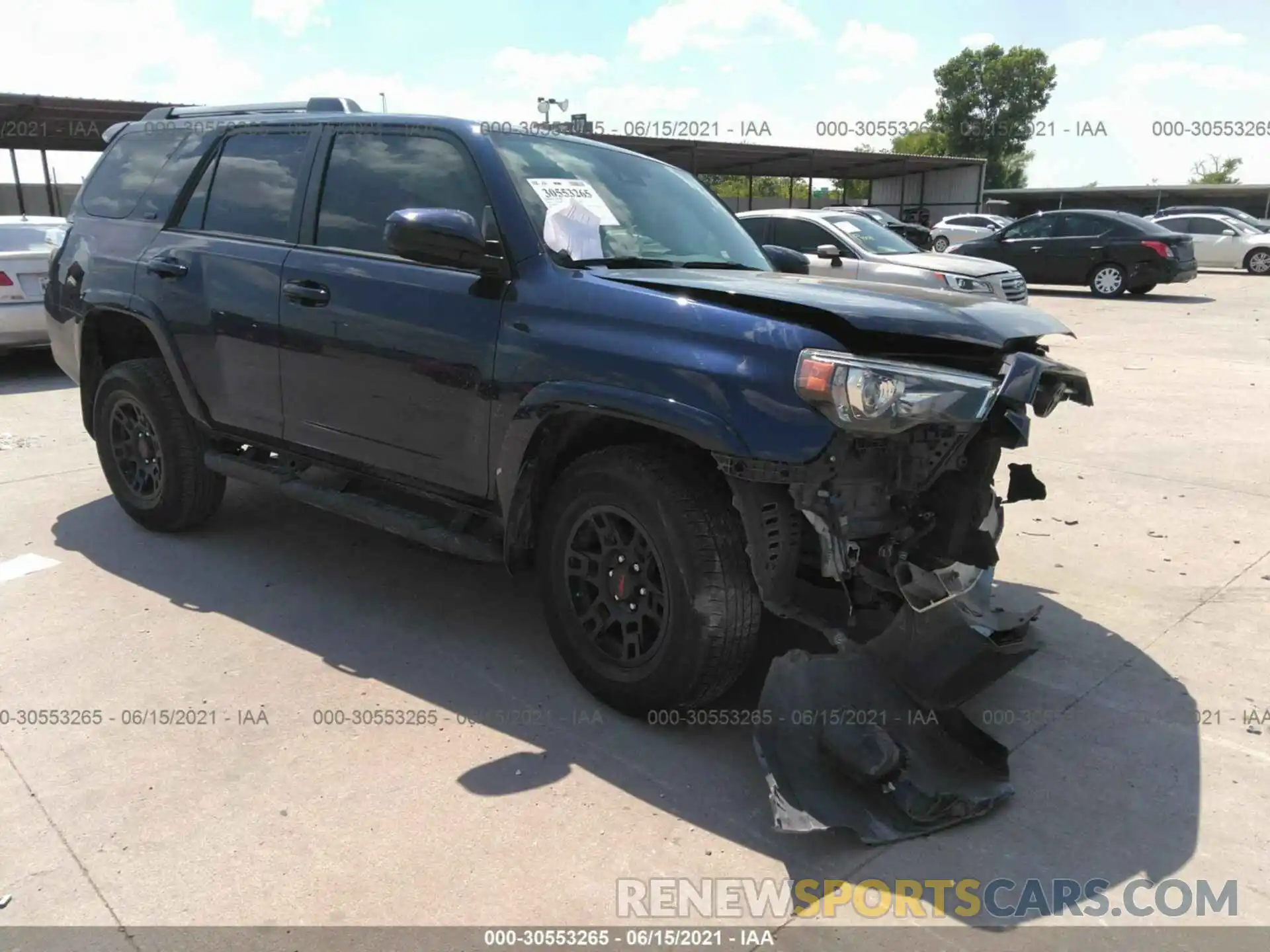 1 Photograph of a damaged car JTEBU5JR5L5826482 TOYOTA 4RUNNER 2020