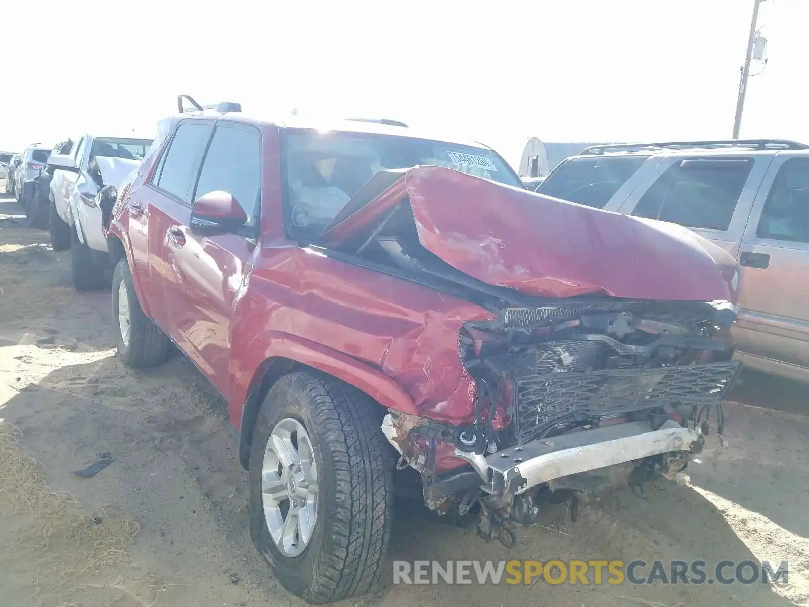 1 Photograph of a damaged car JTEBU5JR5L5834453 TOYOTA 4RUNNER 2020