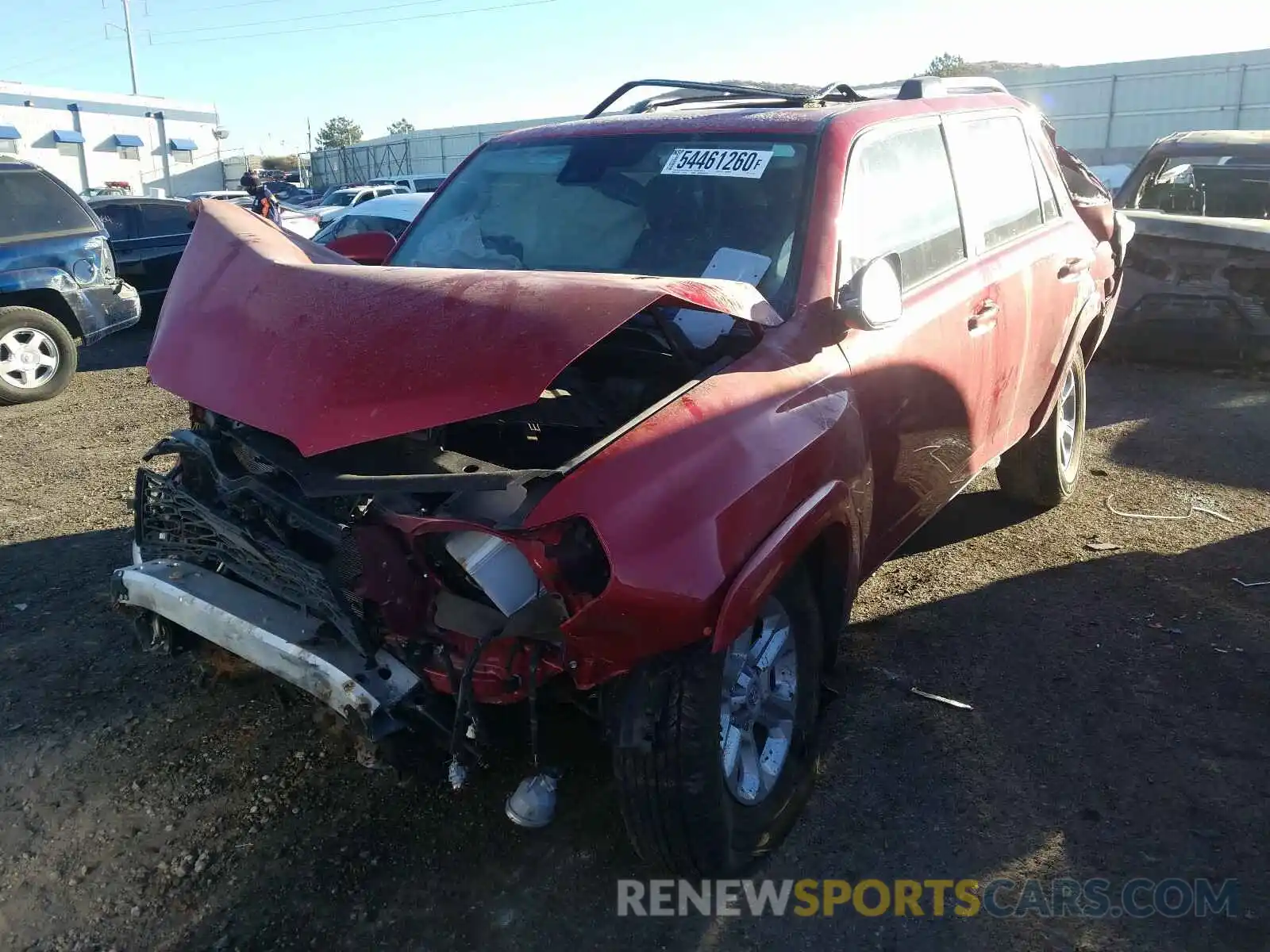 2 Photograph of a damaged car JTEBU5JR5L5834453 TOYOTA 4RUNNER 2020