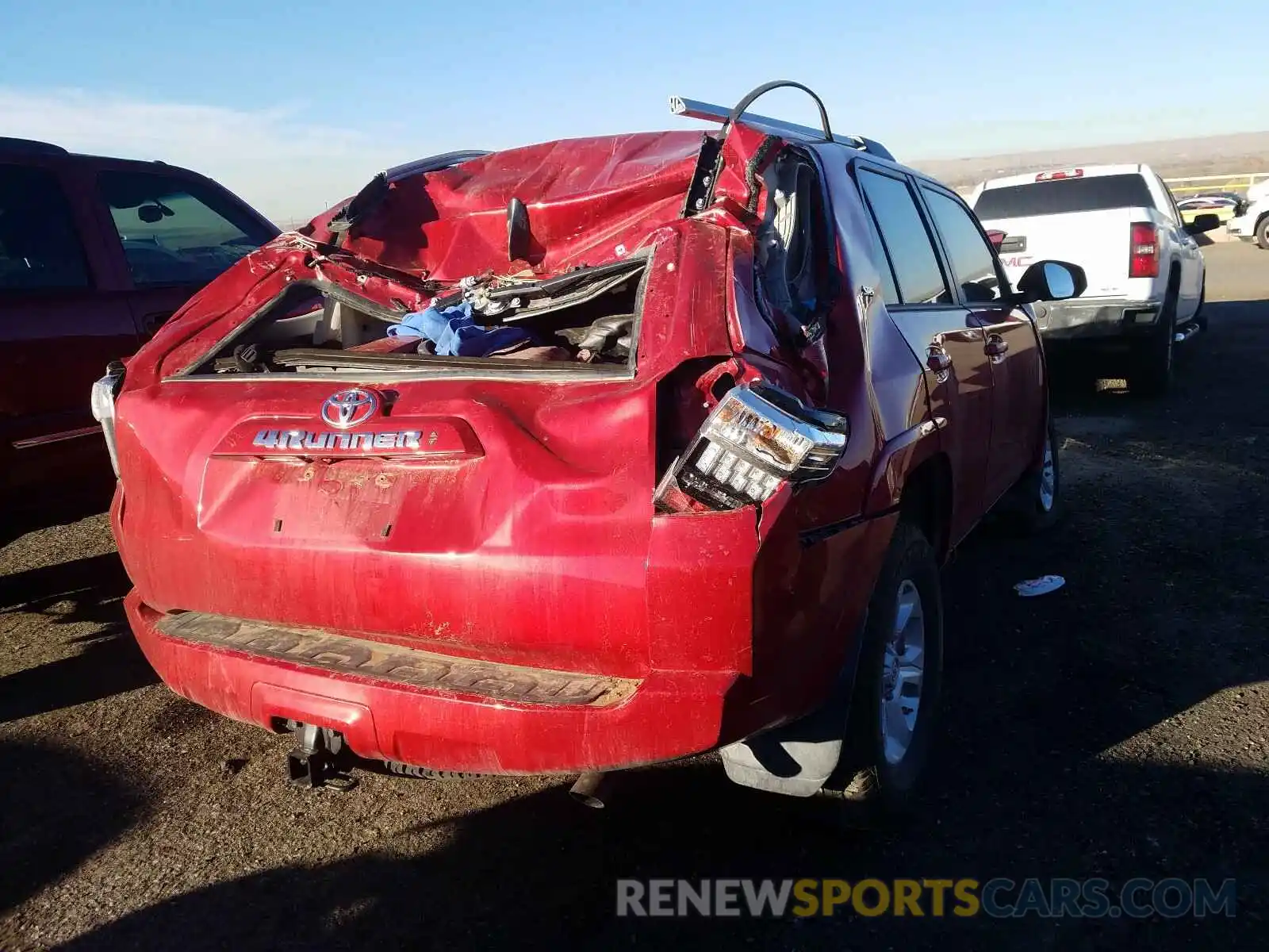 4 Photograph of a damaged car JTEBU5JR5L5834453 TOYOTA 4RUNNER 2020