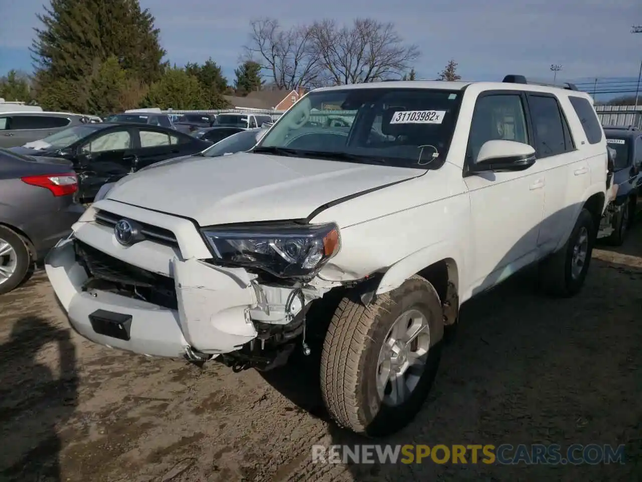 2 Photograph of a damaged car JTEBU5JR5L5835683 TOYOTA 4RUNNER 2020