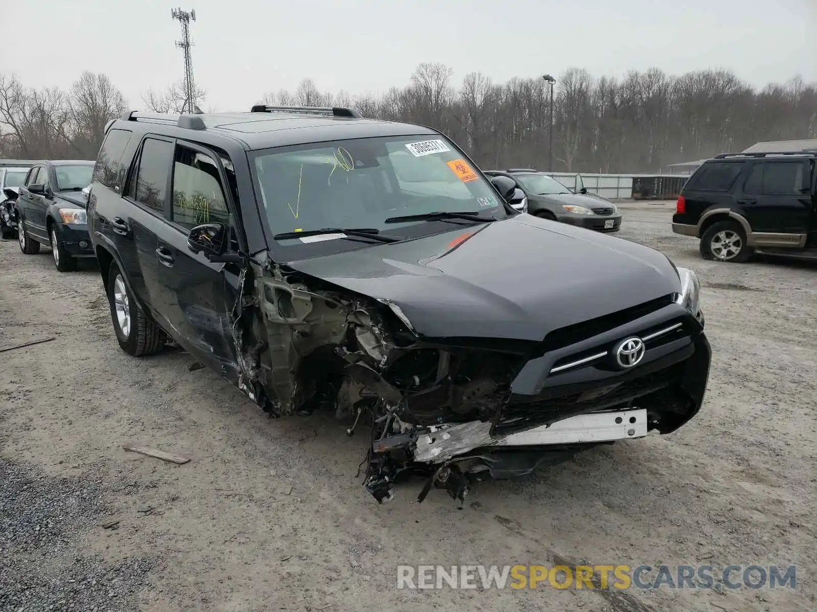 1 Photograph of a damaged car JTEBU5JR6L5739058 TOYOTA 4RUNNER 2020