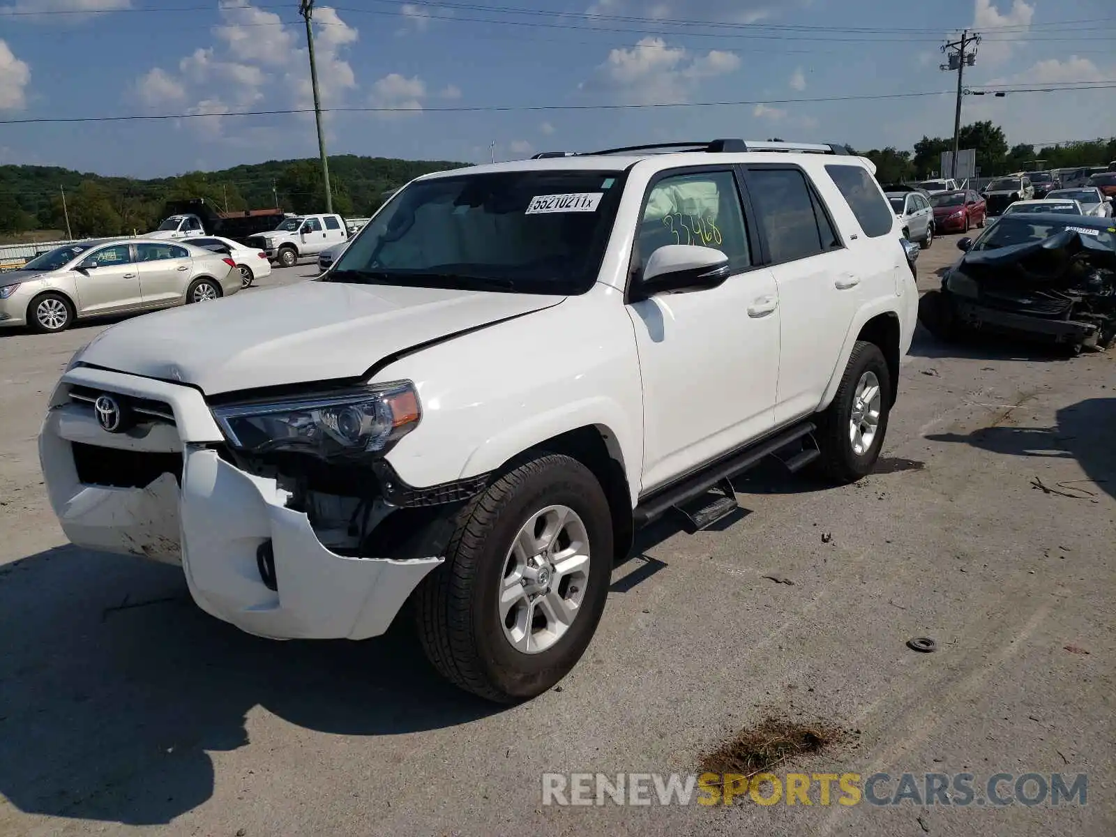 2 Photograph of a damaged car JTEBU5JR6L5740856 TOYOTA 4RUNNER 2020