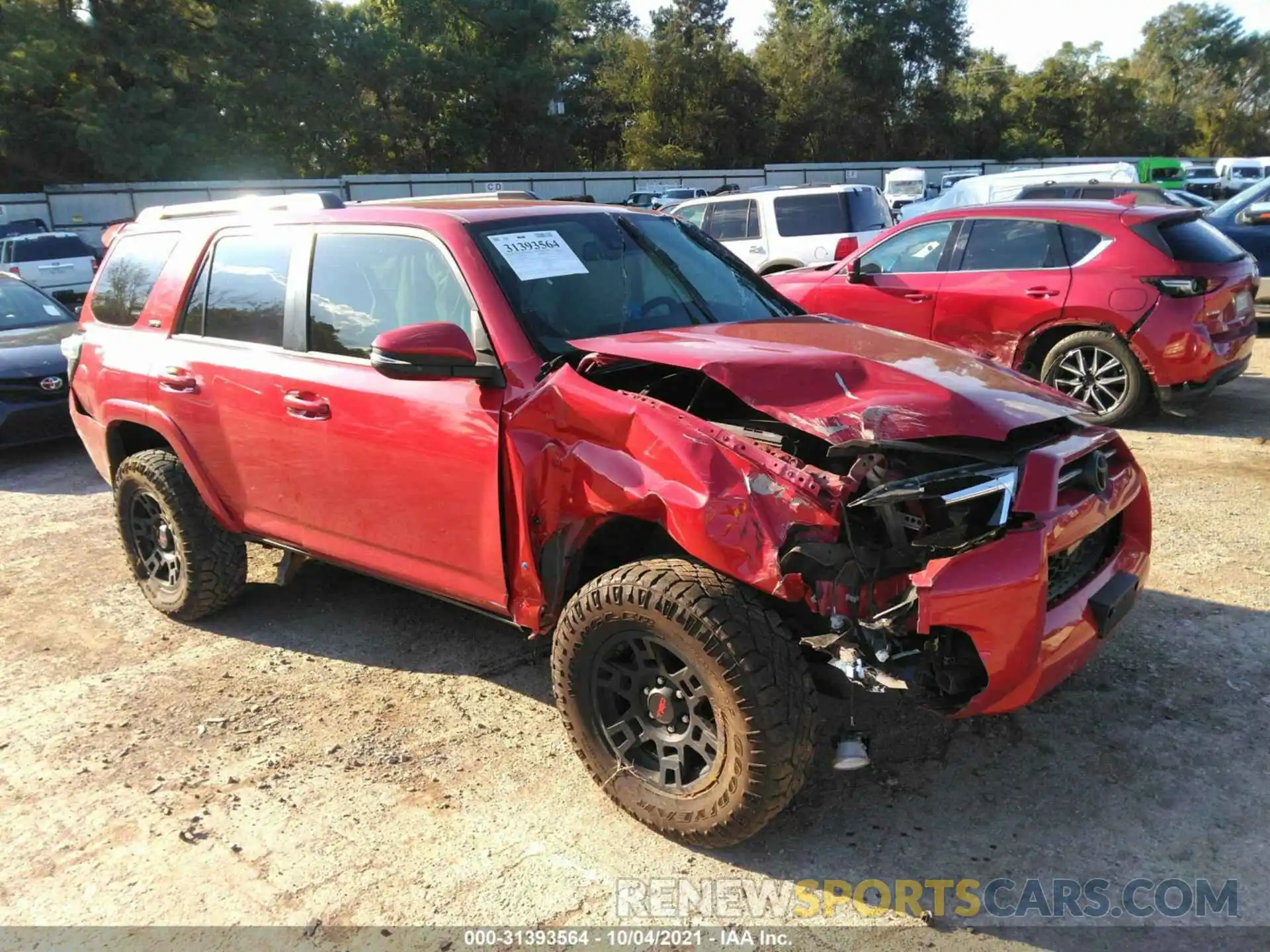 1 Photograph of a damaged car JTEBU5JR6L5748777 TOYOTA 4RUNNER 2020