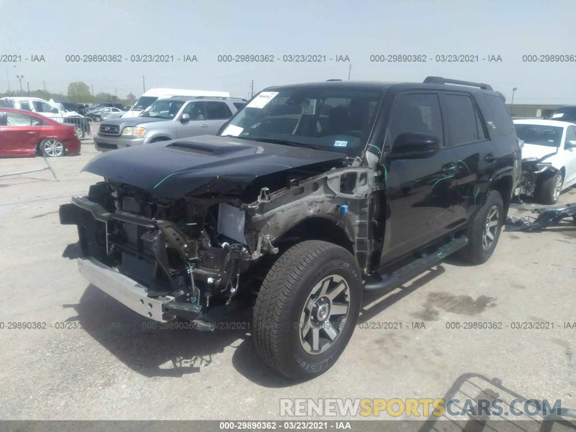 2 Photograph of a damaged car JTEBU5JR6L5750528 TOYOTA 4RUNNER 2020