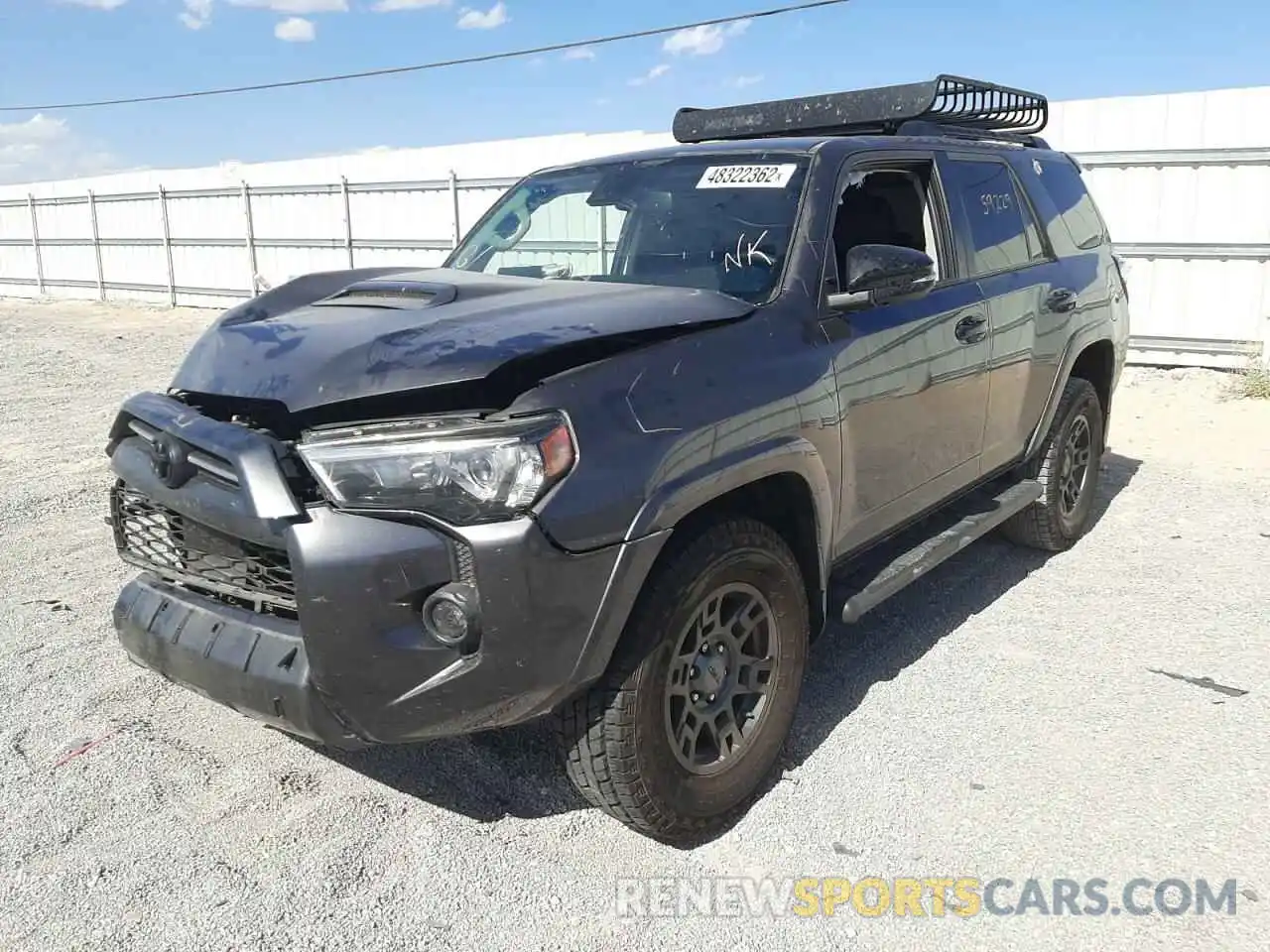 2 Фотография поврежденного автомобиля JTEBU5JR6L5769130 TOYOTA 4RUNNER 2020