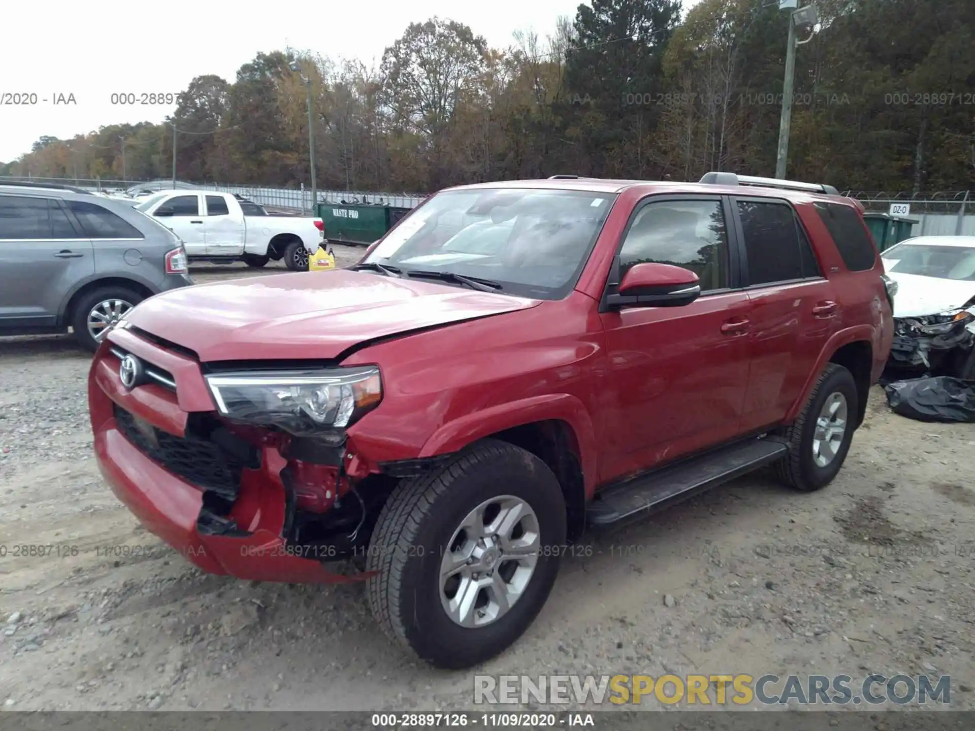 2 Photograph of a damaged car JTEBU5JR6L5775753 TOYOTA 4RUNNER 2020