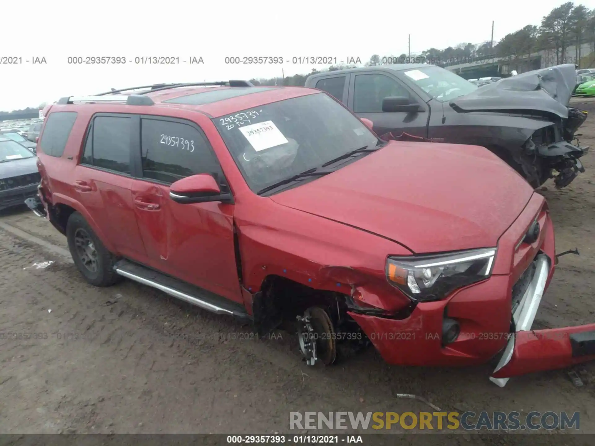 1 Photograph of a damaged car JTEBU5JR6L5781875 TOYOTA 4RUNNER 2020