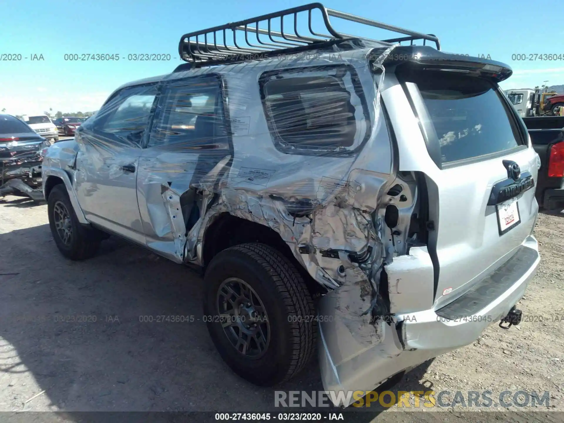 3 Photograph of a damaged car JTEBU5JR6L5784954 TOYOTA 4RUNNER 2020