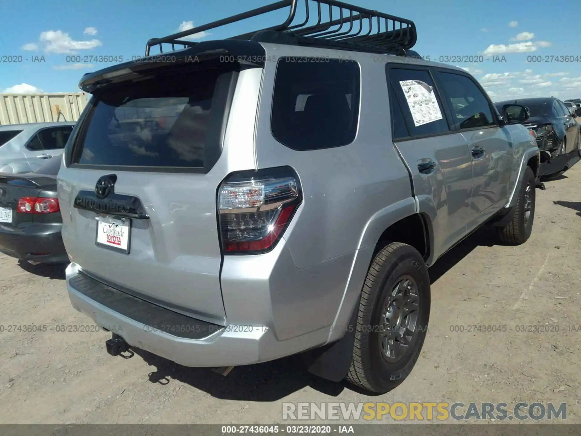 4 Photograph of a damaged car JTEBU5JR6L5784954 TOYOTA 4RUNNER 2020