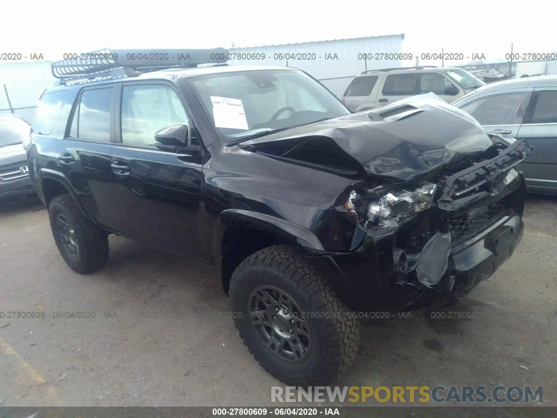 1 Photograph of a damaged car JTEBU5JR6L5794366 TOYOTA 4RUNNER 2020