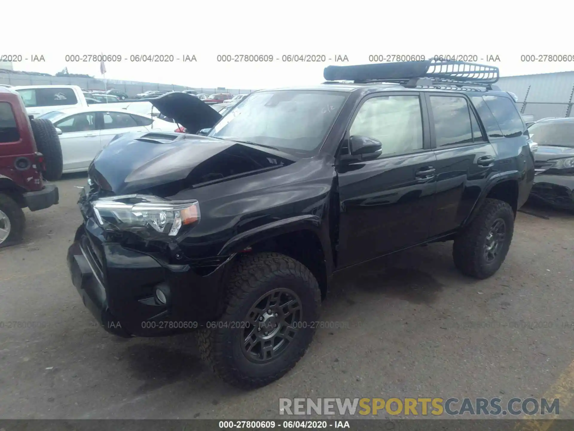 2 Photograph of a damaged car JTEBU5JR6L5794366 TOYOTA 4RUNNER 2020