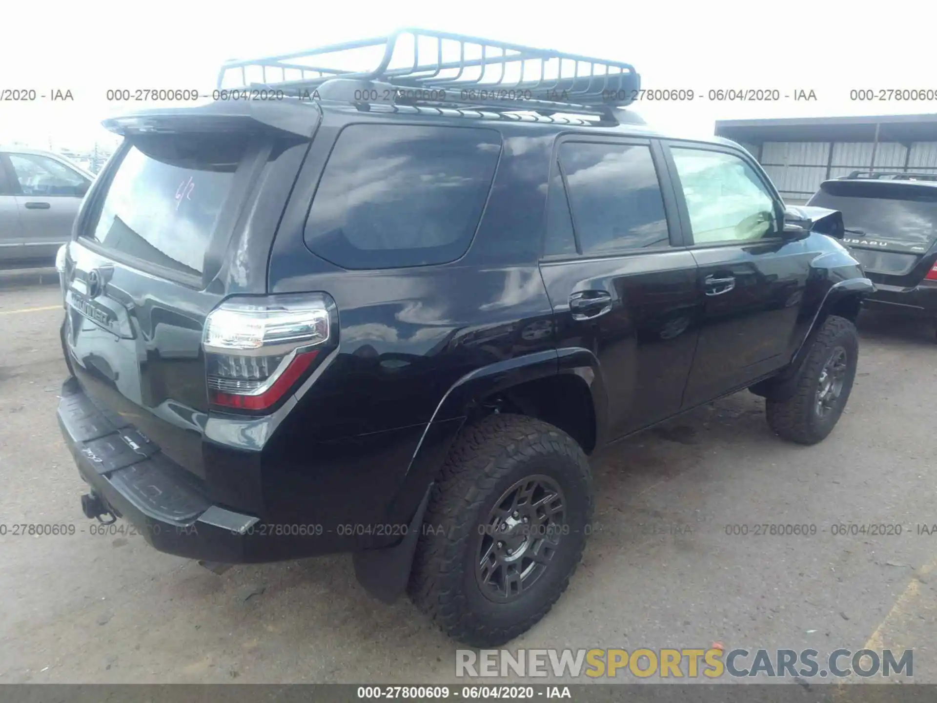 4 Фотография поврежденного автомобиля JTEBU5JR6L5794366 TOYOTA 4RUNNER 2020