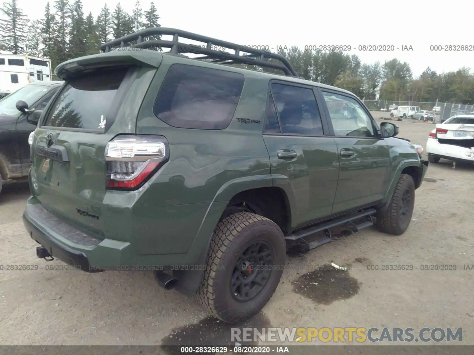 4 Фотография поврежденного автомобиля JTEBU5JR6L5800232 TOYOTA 4RUNNER 2020