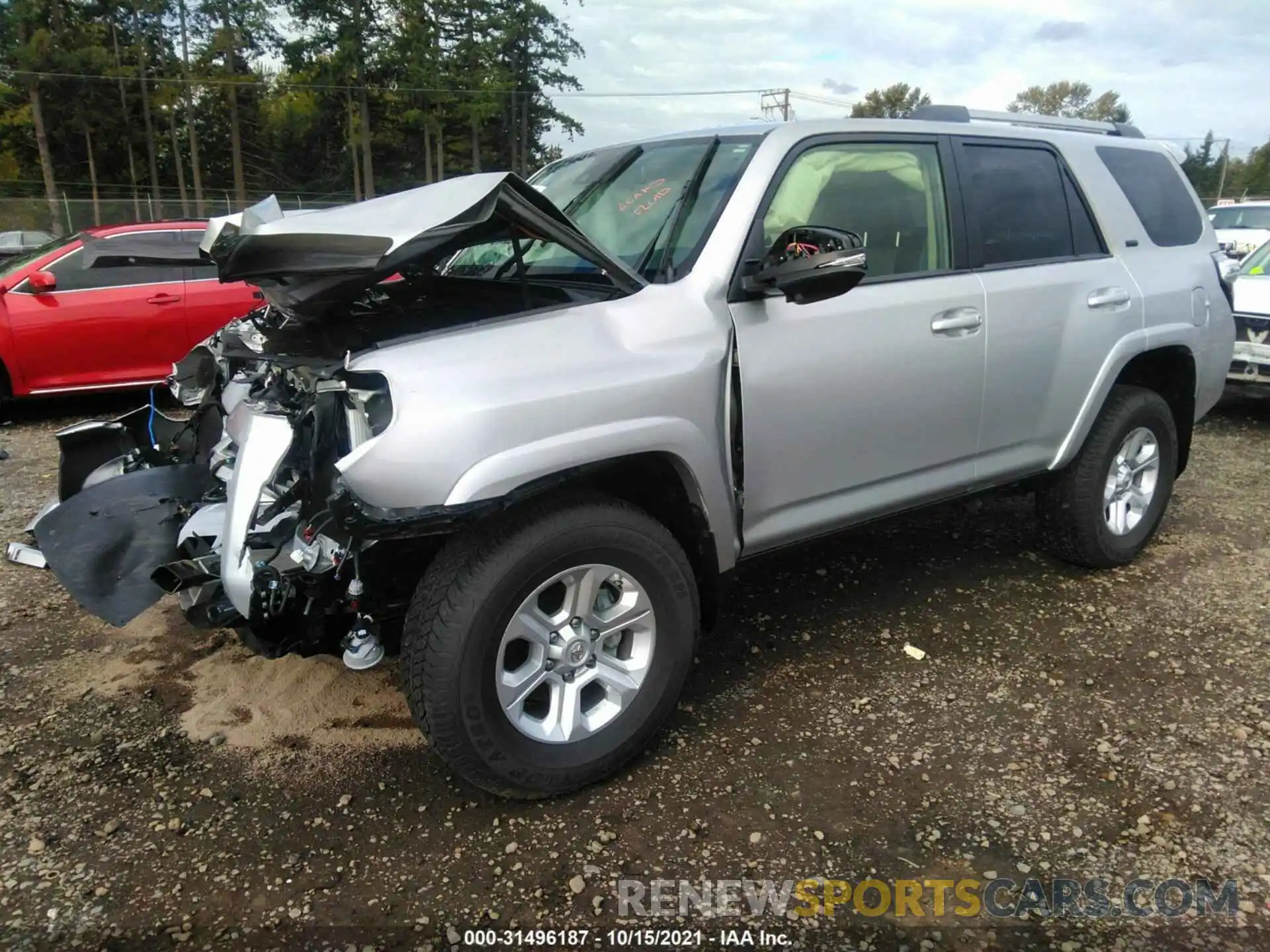 2 Photograph of a damaged car JTEBU5JR6L5802823 TOYOTA 4RUNNER 2020