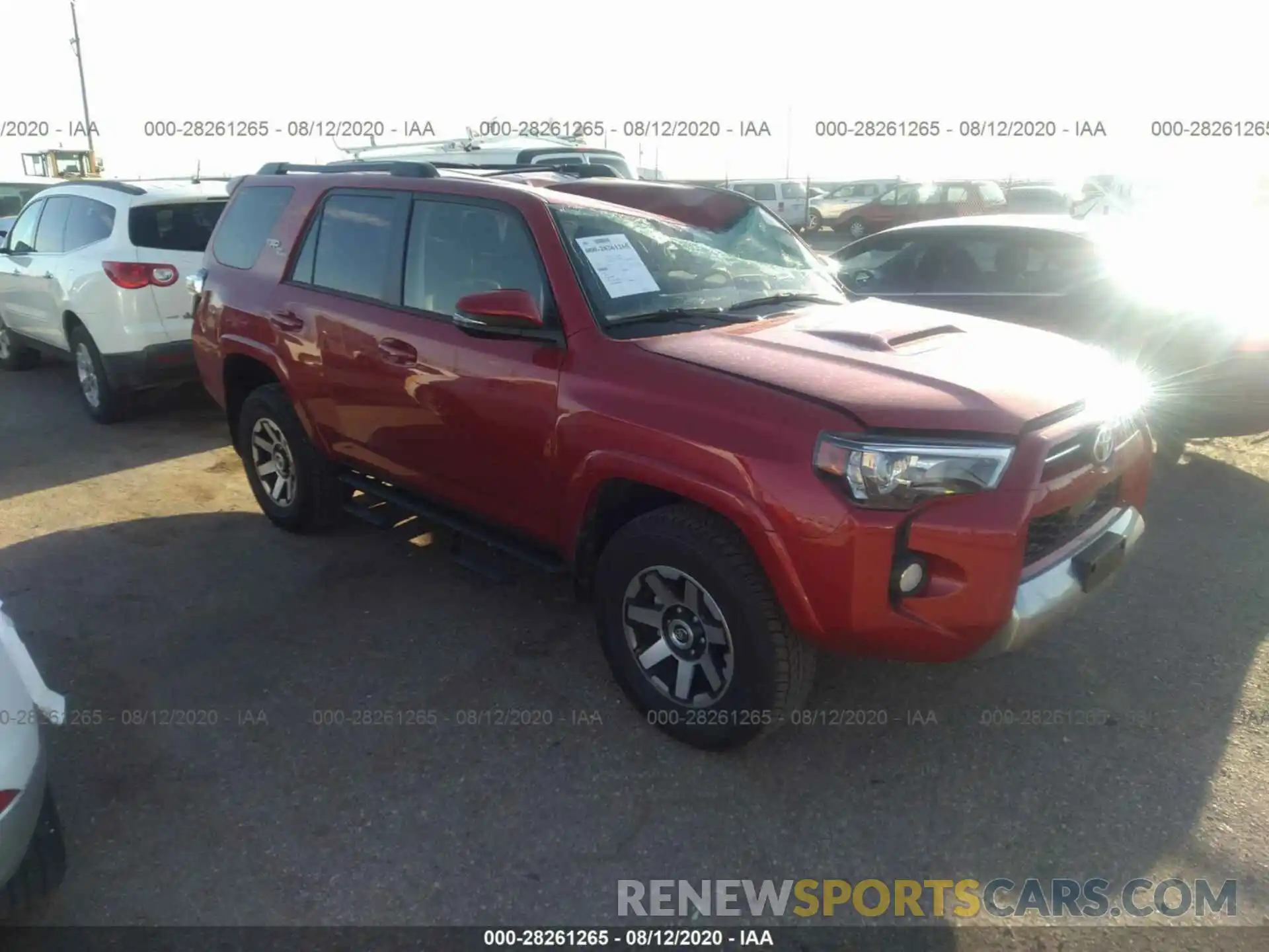 1 Photograph of a damaged car JTEBU5JR6L5809724 TOYOTA 4RUNNER 2020