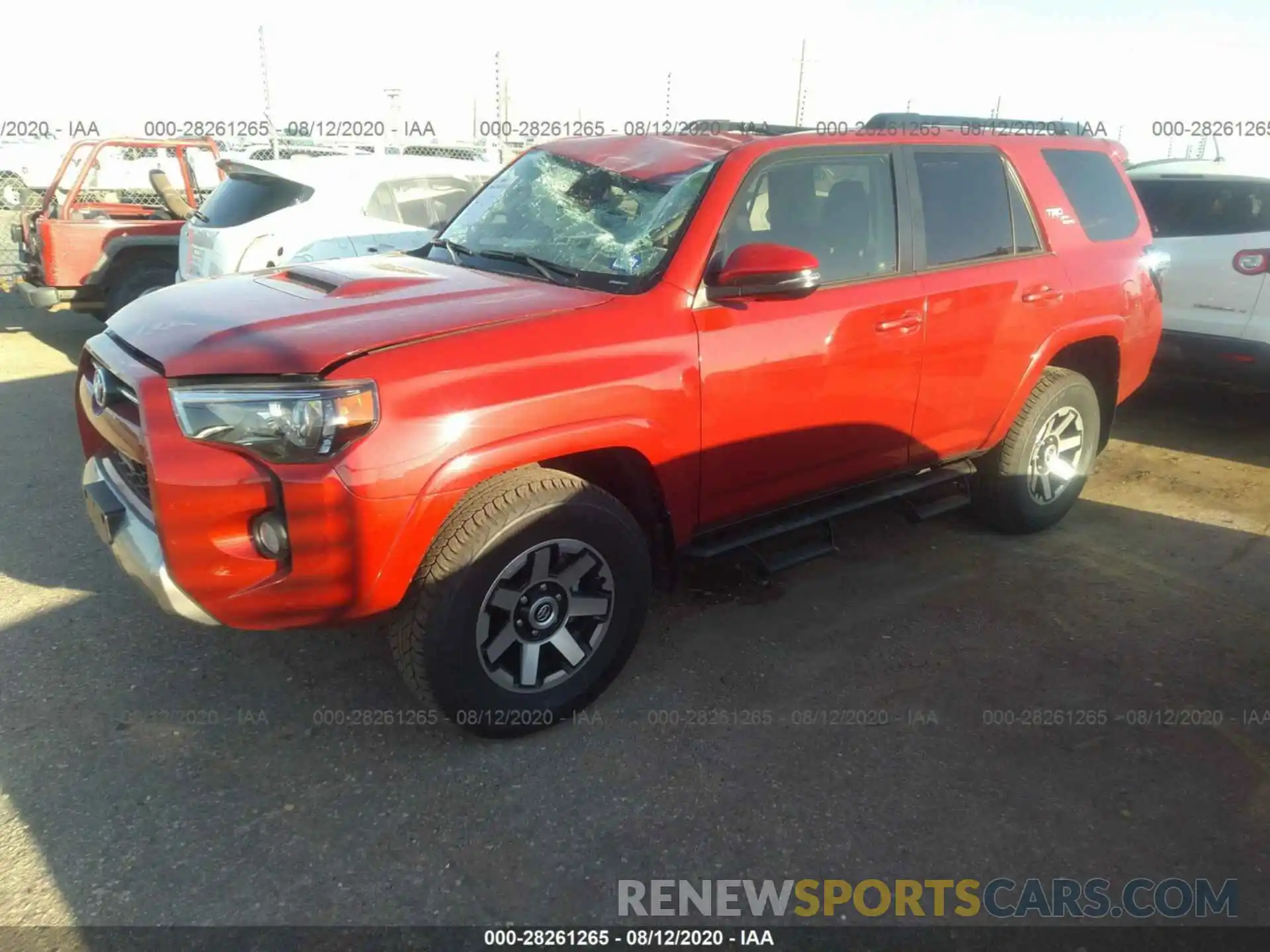 2 Photograph of a damaged car JTEBU5JR6L5809724 TOYOTA 4RUNNER 2020