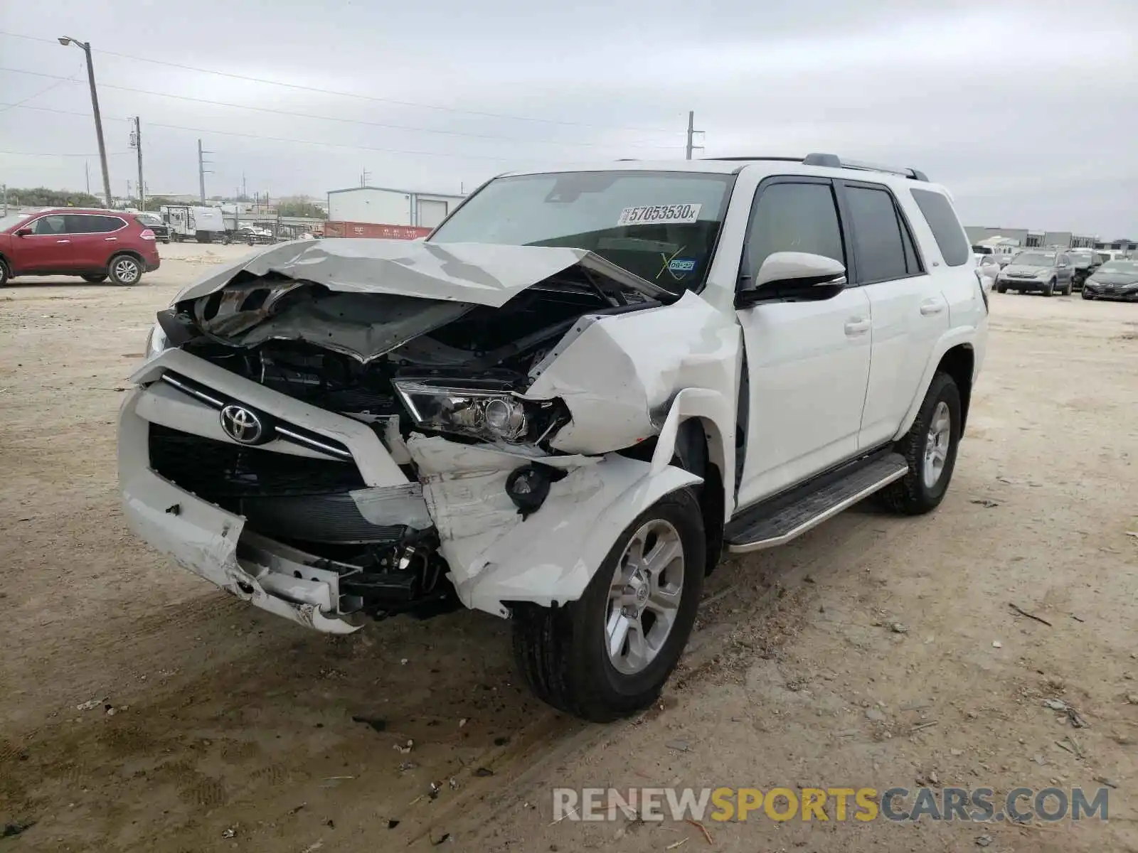 2 Photograph of a damaged car JTEBU5JR6L5822862 TOYOTA 4RUNNER 2020