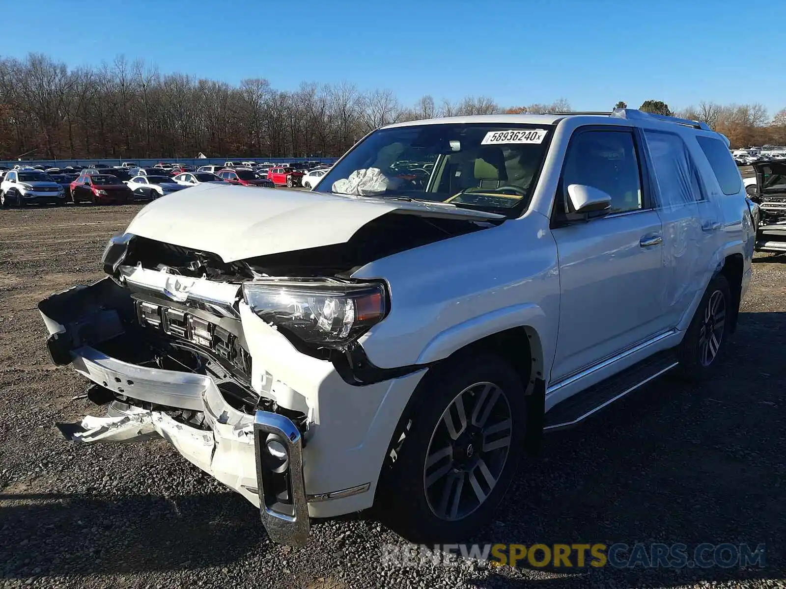 2 Photograph of a damaged car JTEBU5JR6L5822876 TOYOTA 4RUNNER 2020