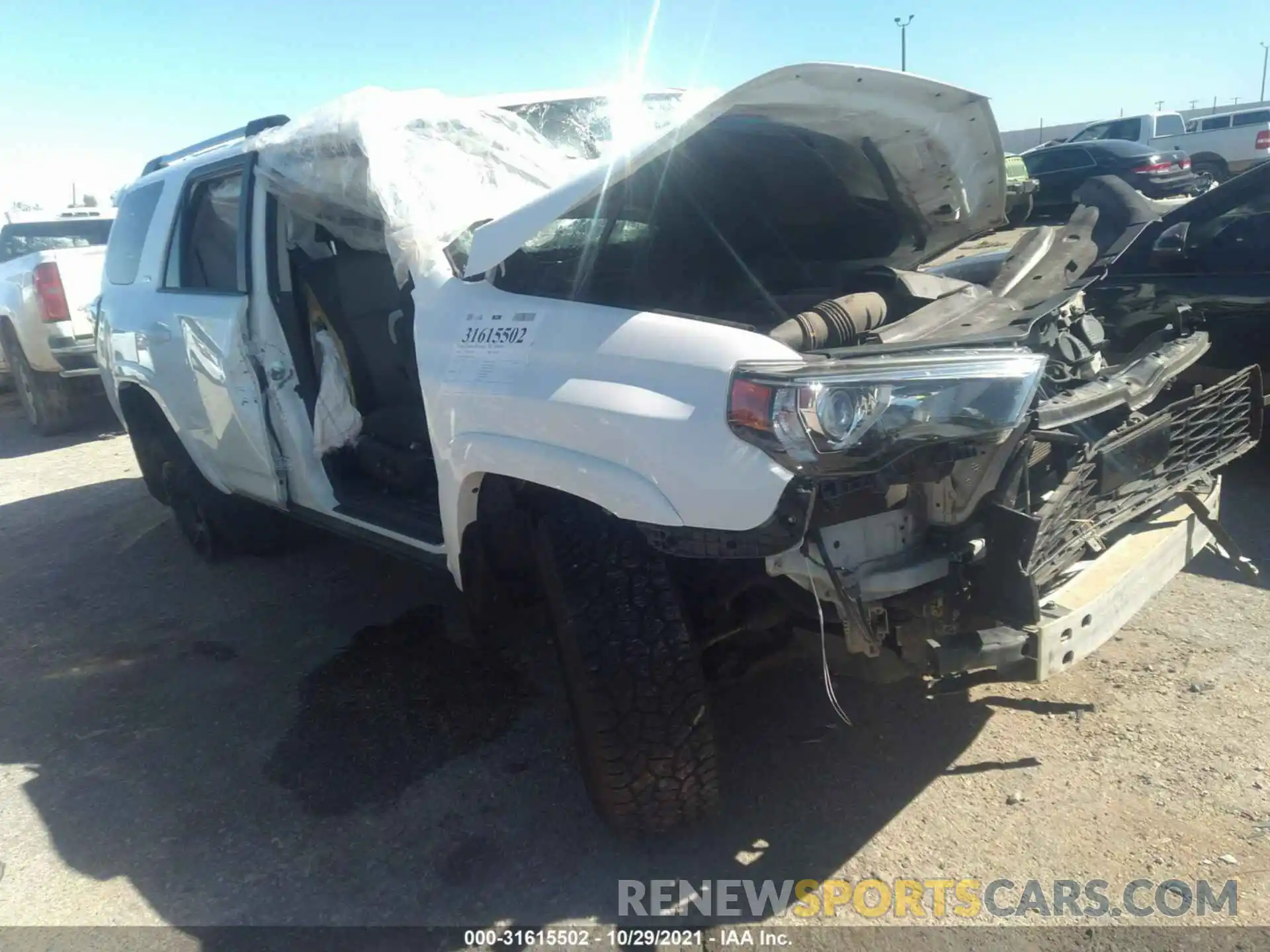 1 Photograph of a damaged car JTEBU5JR6L5825888 TOYOTA 4RUNNER 2020