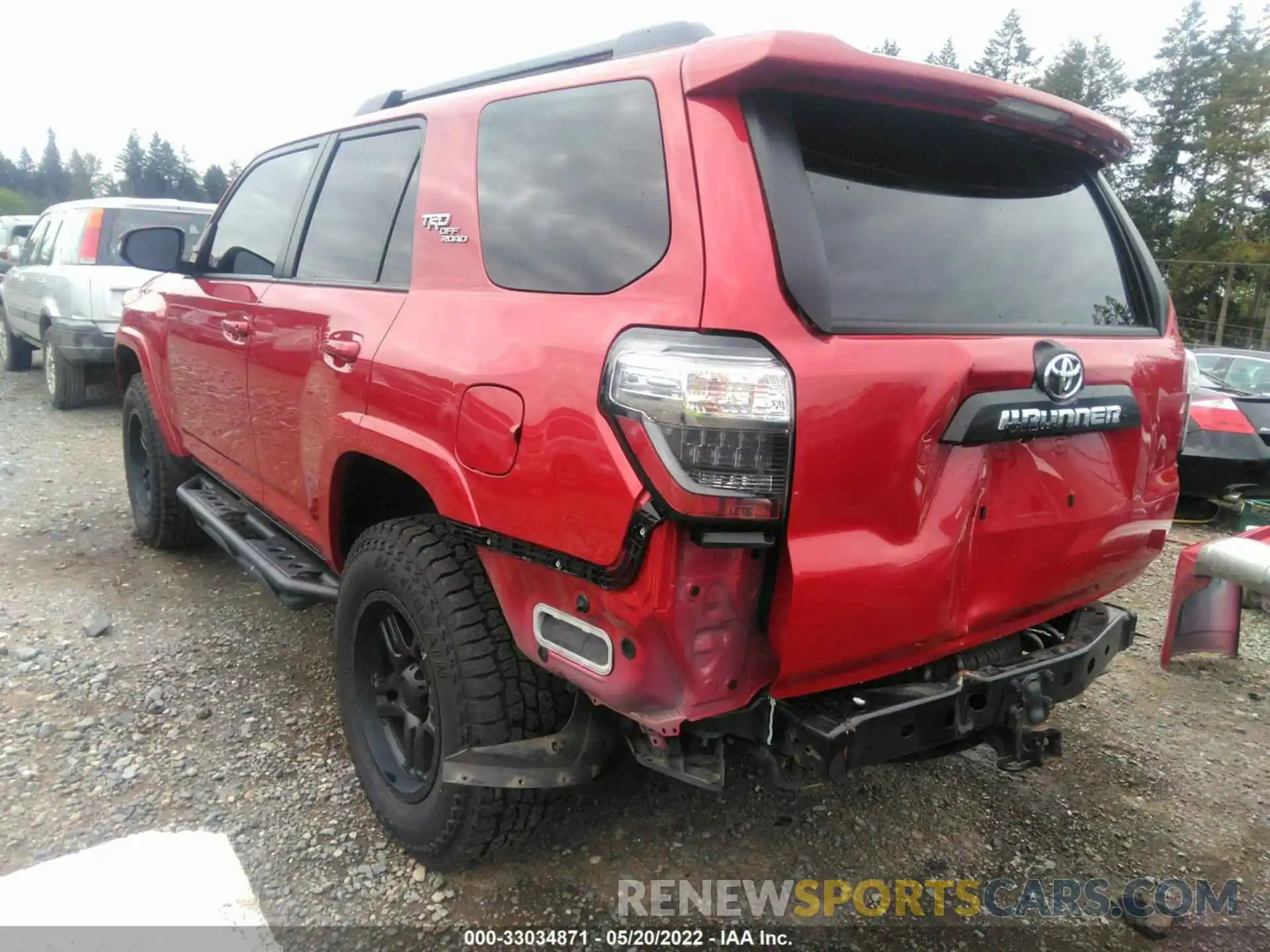 3 Фотография поврежденного автомобиля JTEBU5JR6L5836115 TOYOTA 4RUNNER 2020