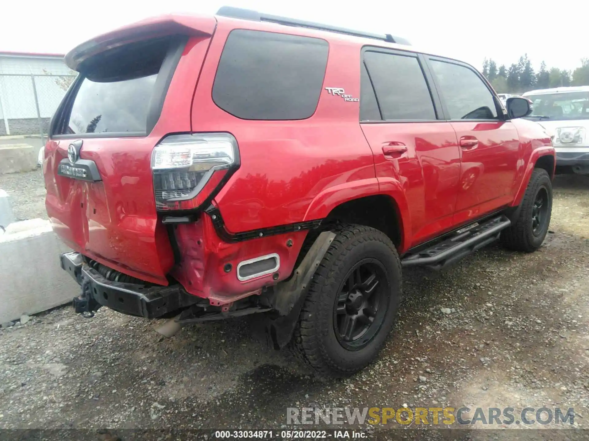 4 Фотография поврежденного автомобиля JTEBU5JR6L5836115 TOYOTA 4RUNNER 2020