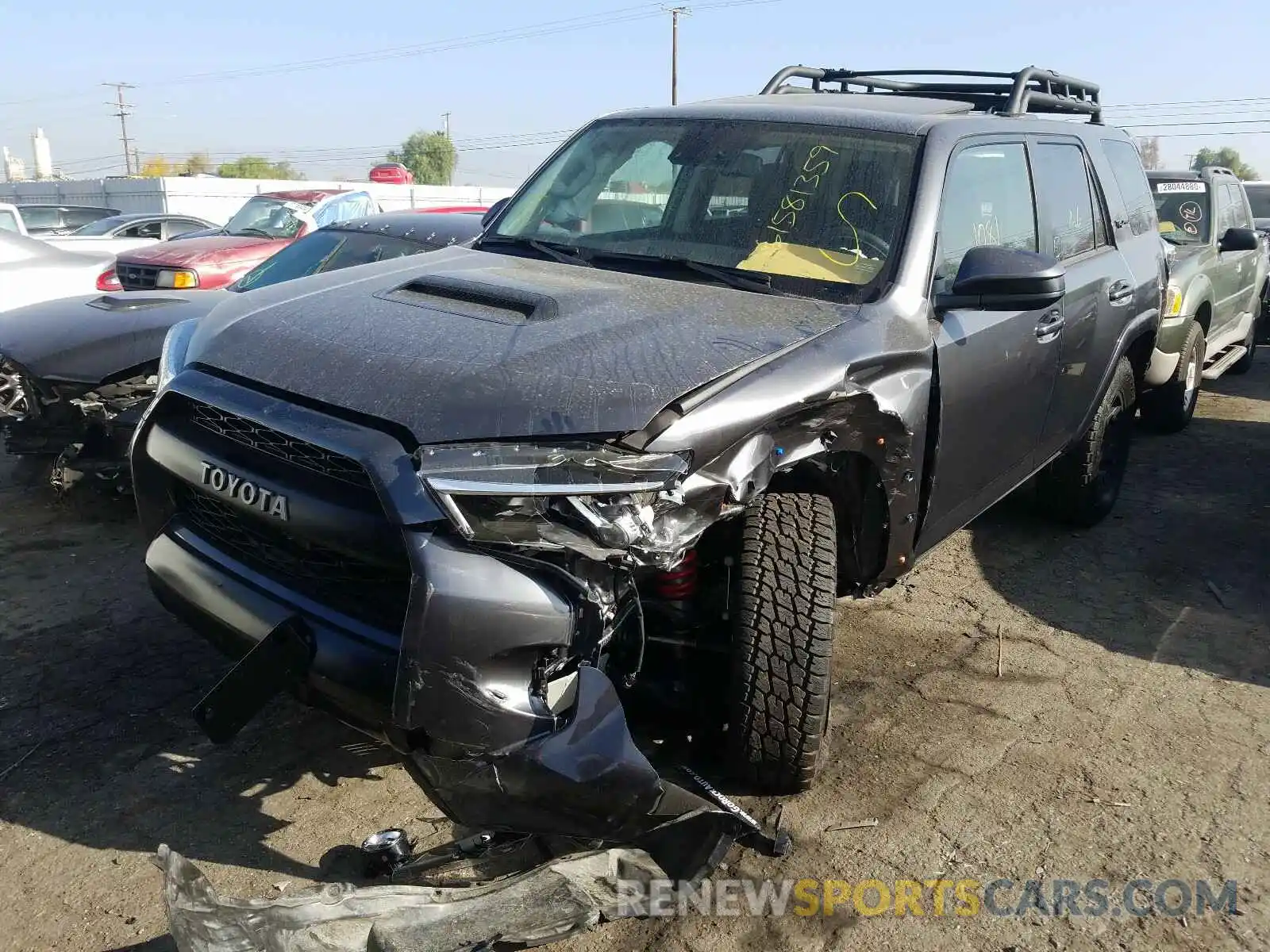 2 Photograph of a damaged car JTEBU5JR7L5744625 TOYOTA 4RUNNER 2020