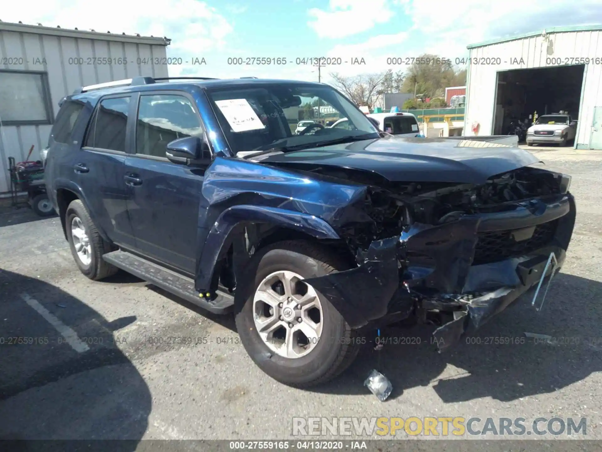 1 Photograph of a damaged car JTEBU5JR7L5746455 TOYOTA 4RUNNER 2020