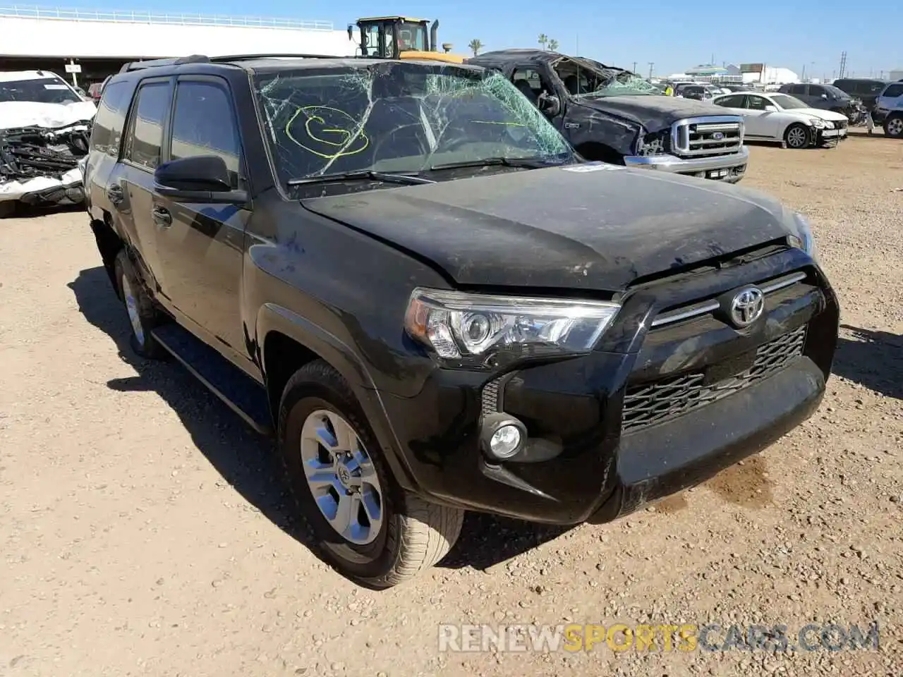 1 Photograph of a damaged car JTEBU5JR7L5748187 TOYOTA 4RUNNER 2020