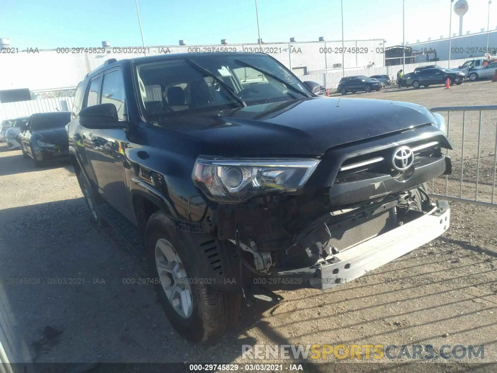 1 Photograph of a damaged car JTEBU5JR7L5749713 TOYOTA 4RUNNER 2020