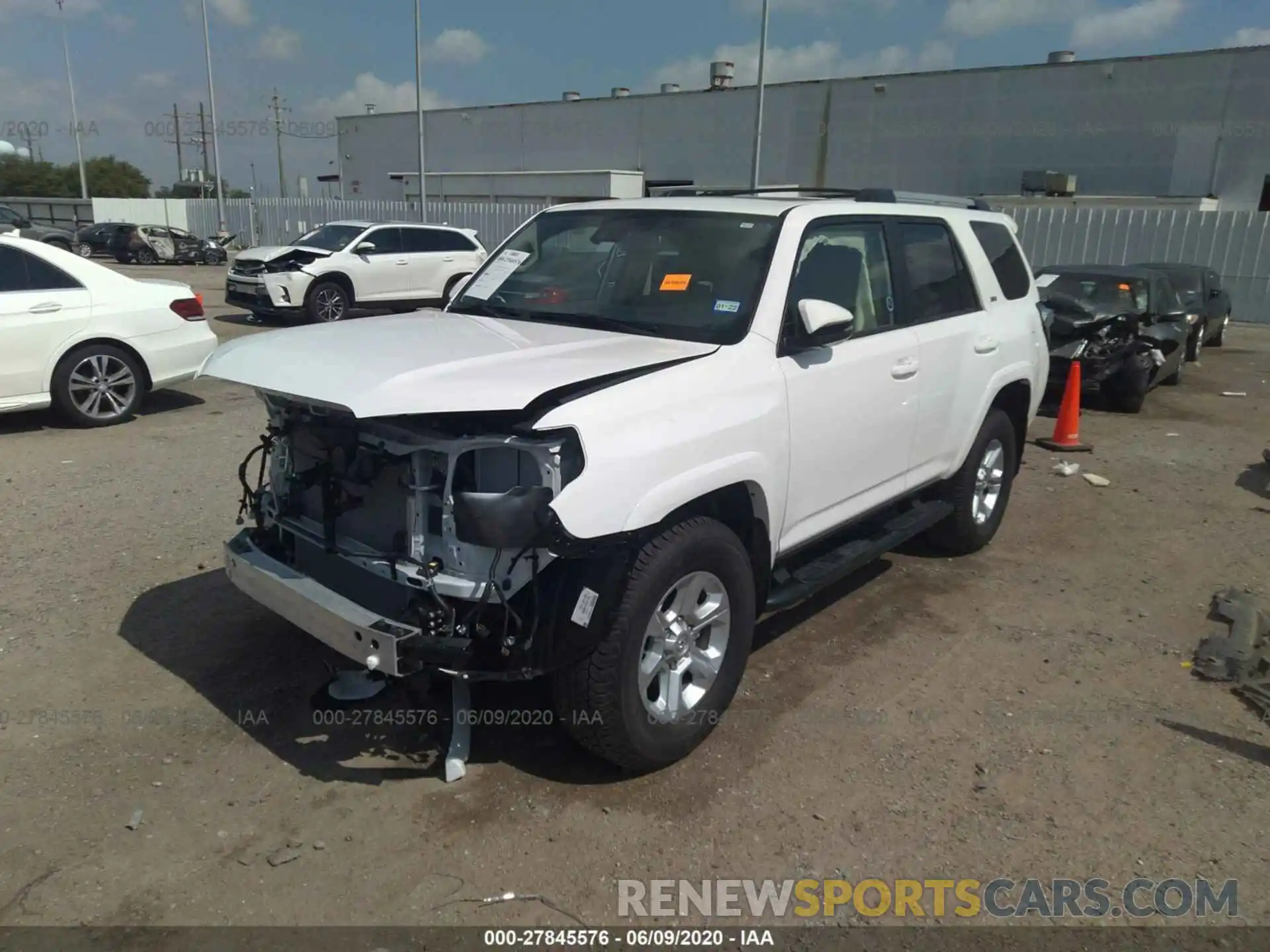 2 Photograph of a damaged car JTEBU5JR7L5770111 TOYOTA 4RUNNER 2020