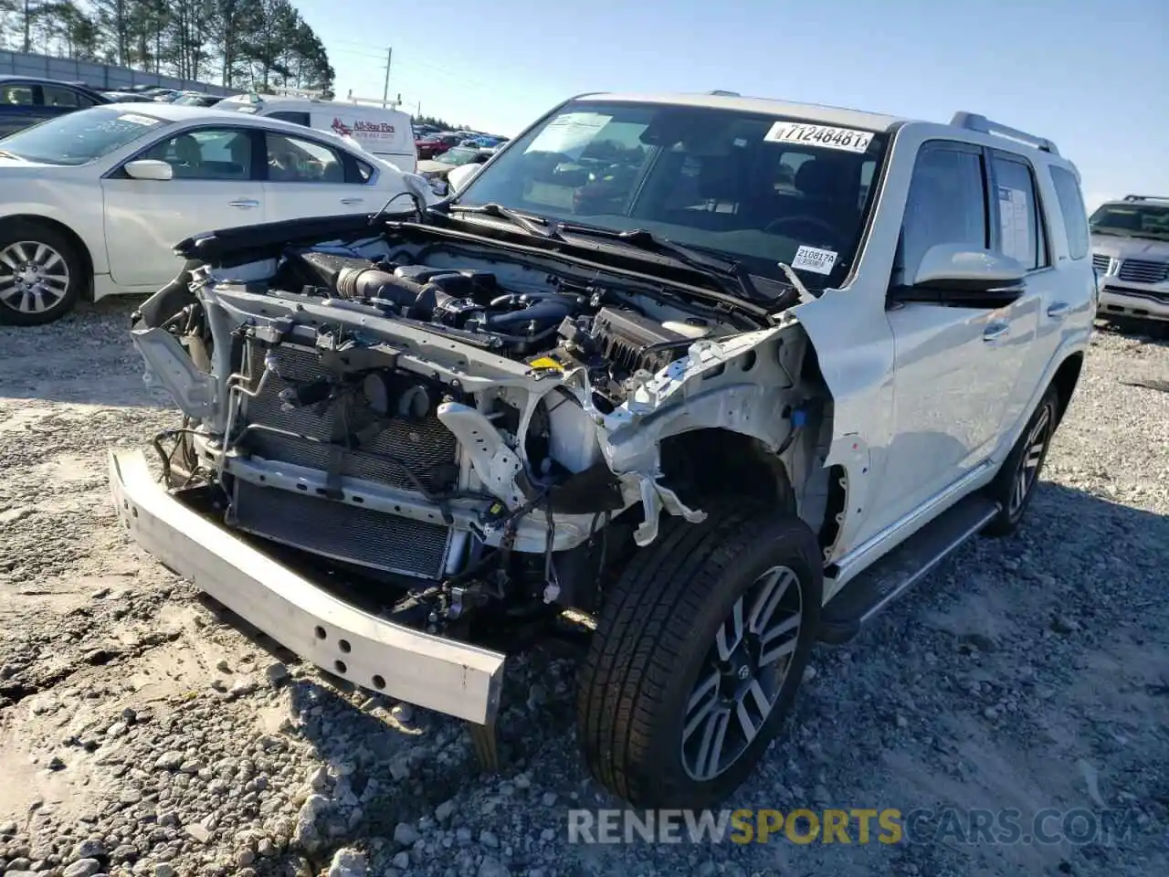 2 Photograph of a damaged car JTEBU5JR7L5772585 TOYOTA 4RUNNER 2020