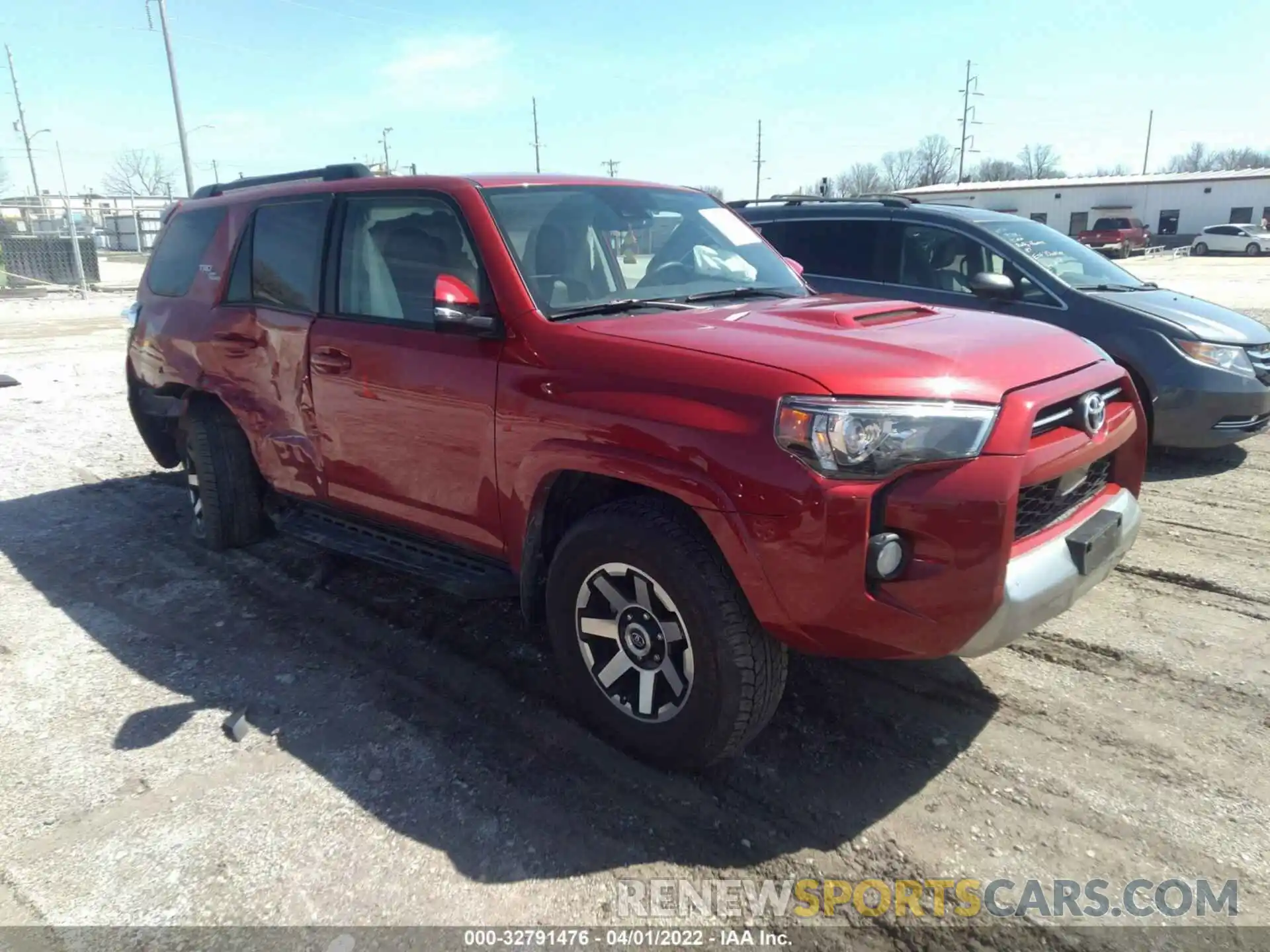 1 Photograph of a damaged car JTEBU5JR7L5782663 TOYOTA 4RUNNER 2020