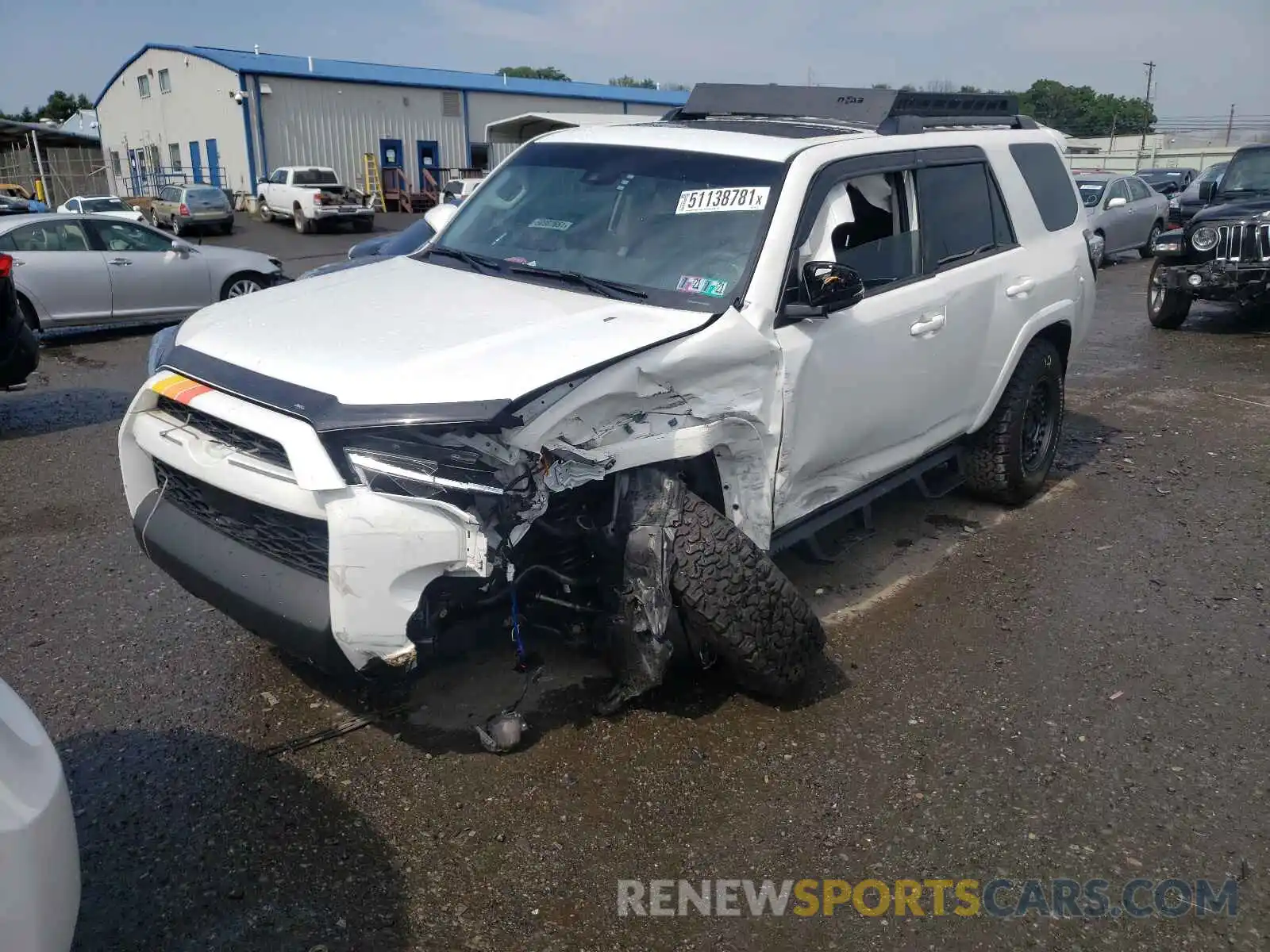 2 Photograph of a damaged car JTEBU5JR7L5790326 TOYOTA 4RUNNER 2020