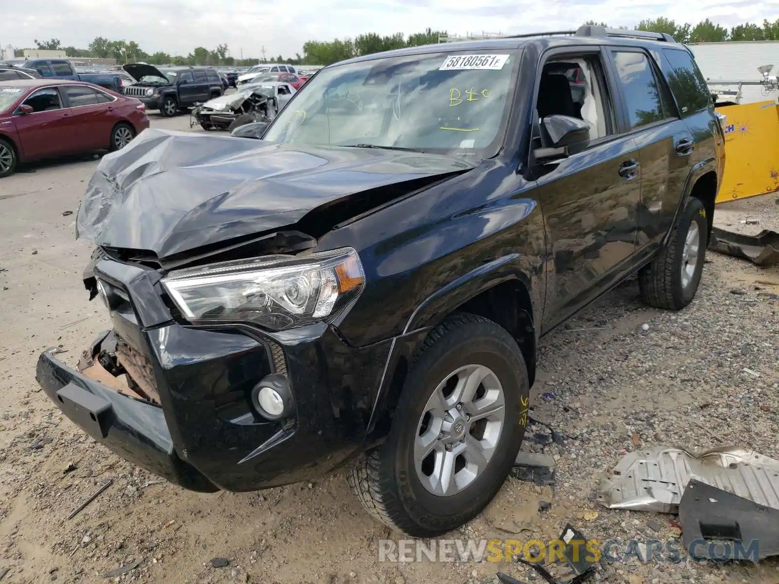 2 Photograph of a damaged car JTEBU5JR7L5798698 TOYOTA 4RUNNER 2020