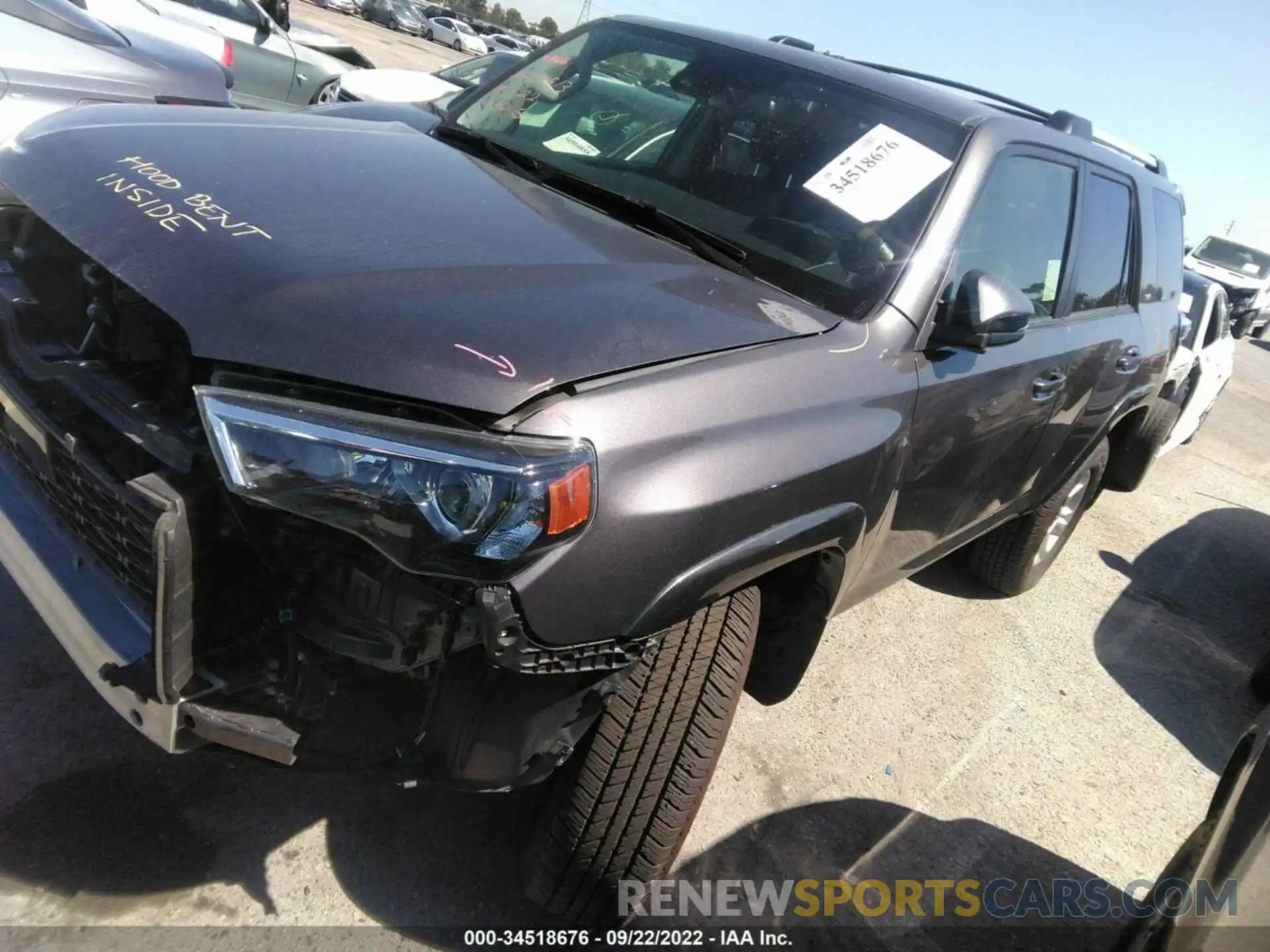 2 Photograph of a damaged car JTEBU5JR7L5798975 TOYOTA 4RUNNER 2020