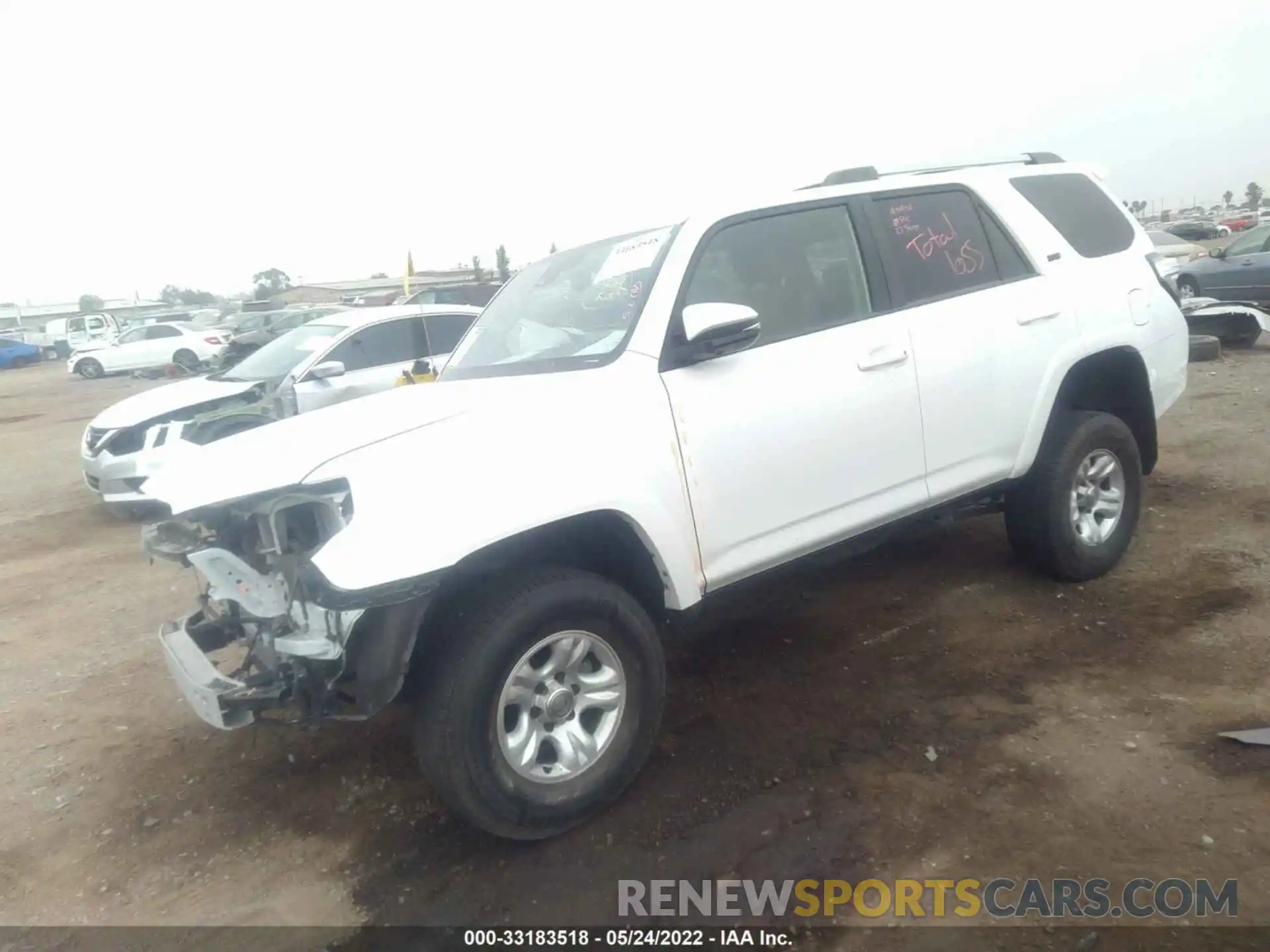 2 Photograph of a damaged car JTEBU5JR7L5809666 TOYOTA 4RUNNER 2020