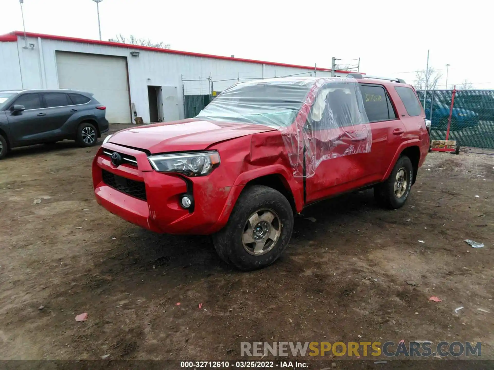 2 Photograph of a damaged car JTEBU5JR7L5820361 TOYOTA 4RUNNER 2020