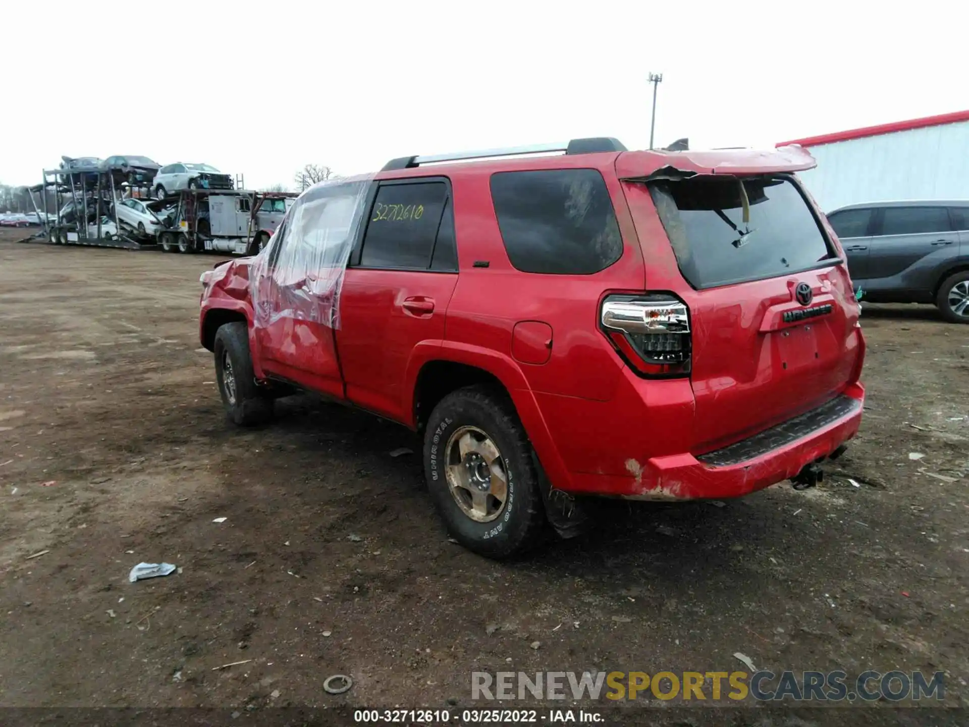 3 Photograph of a damaged car JTEBU5JR7L5820361 TOYOTA 4RUNNER 2020