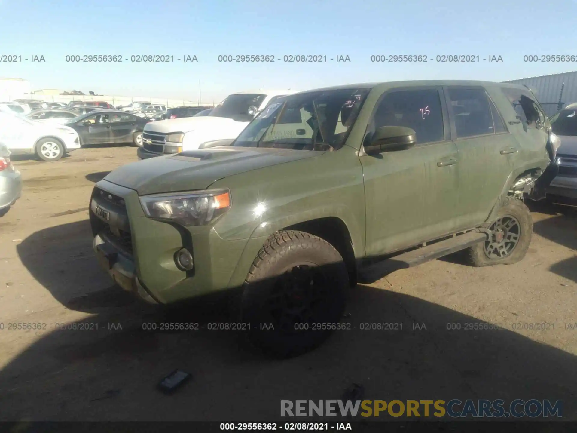 2 Photograph of a damaged car JTEBU5JR7L5822059 TOYOTA 4RUNNER 2020