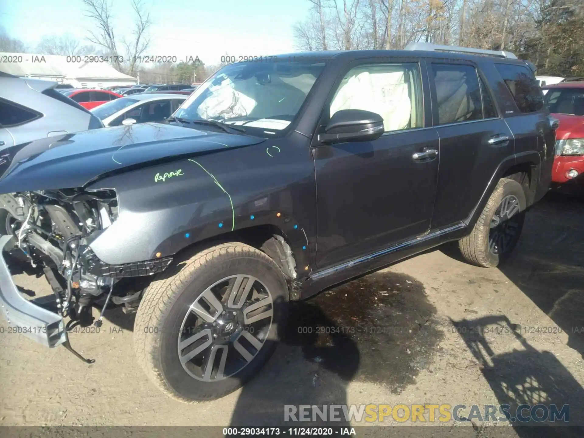 2 Photograph of a damaged car JTEBU5JR7L5832557 TOYOTA 4RUNNER 2020