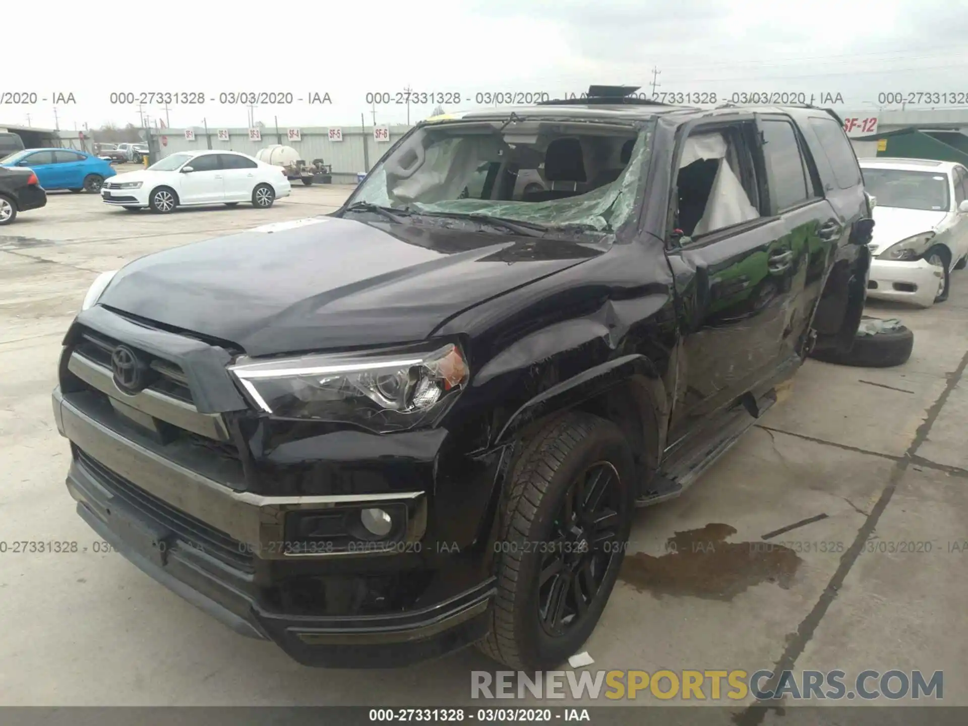 2 Фотография поврежденного автомобиля JTEBU5JR8L5738994 TOYOTA 4RUNNER 2020