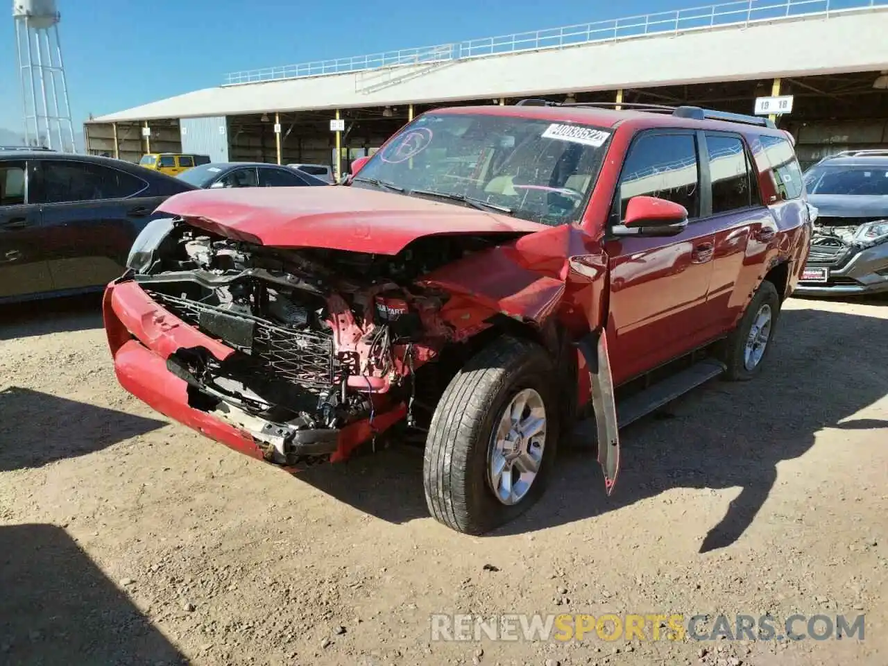 2 Photograph of a damaged car JTEBU5JR8L5748263 TOYOTA 4RUNNER 2020