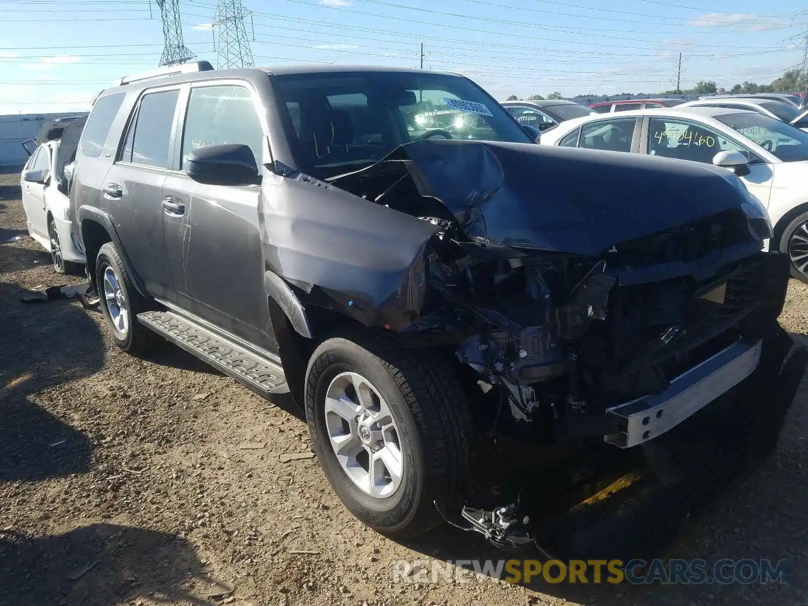 1 Photograph of a damaged car JTEBU5JR8L5758064 TOYOTA 4RUNNER 2020