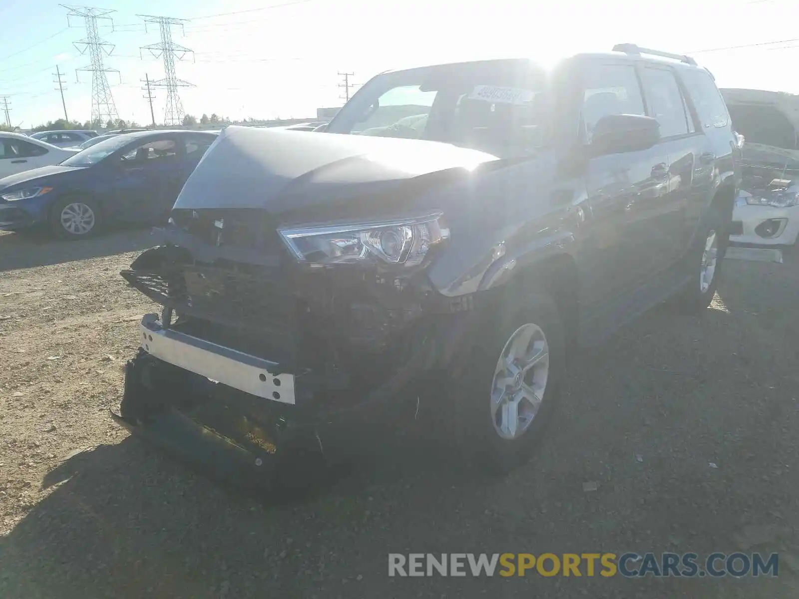 2 Photograph of a damaged car JTEBU5JR8L5758064 TOYOTA 4RUNNER 2020