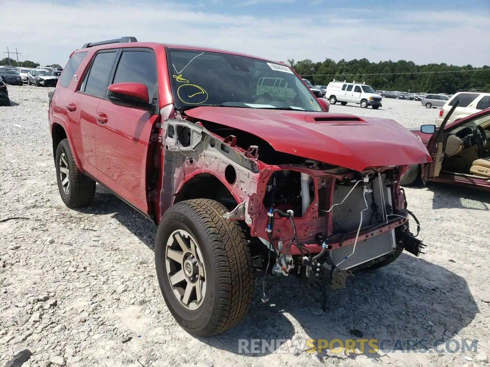 1 Photograph of a damaged car JTEBU5JR8L5784695 TOYOTA 4RUNNER 2020