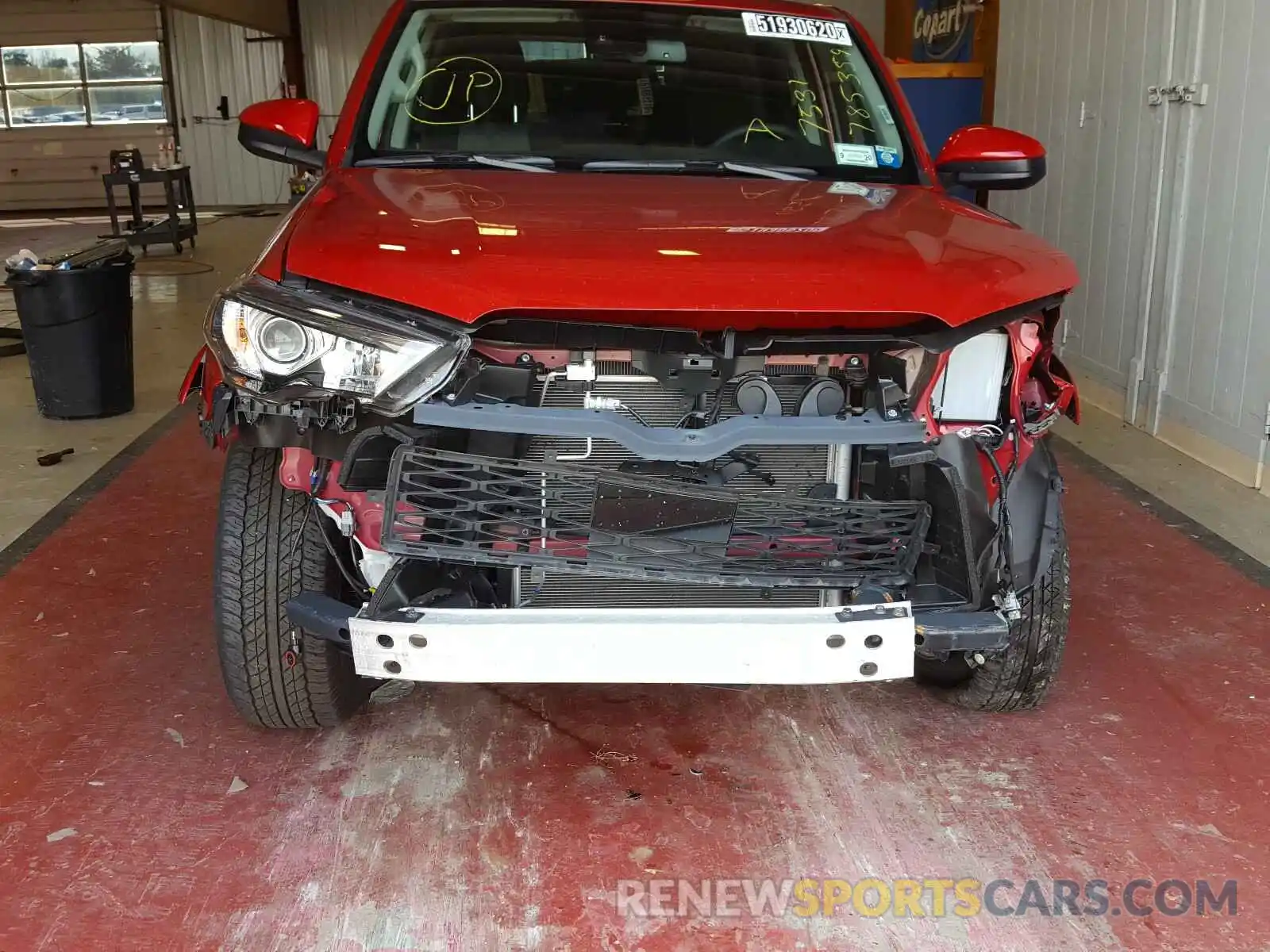 9 Photograph of a damaged car JTEBU5JR8L5785359 TOYOTA 4RUNNER 2020