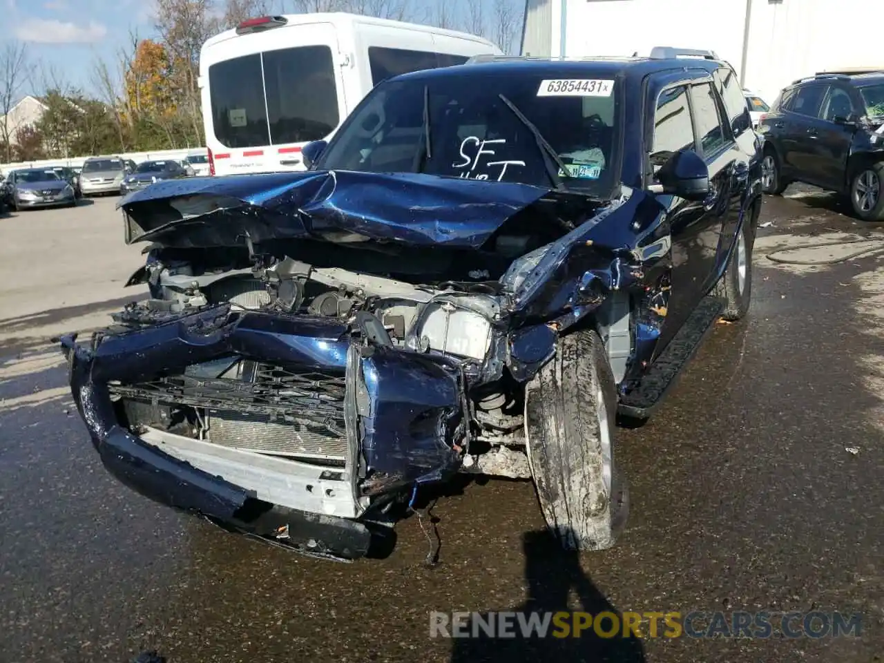 2 Photograph of a damaged car JTEBU5JR8L5785362 TOYOTA 4RUNNER 2020